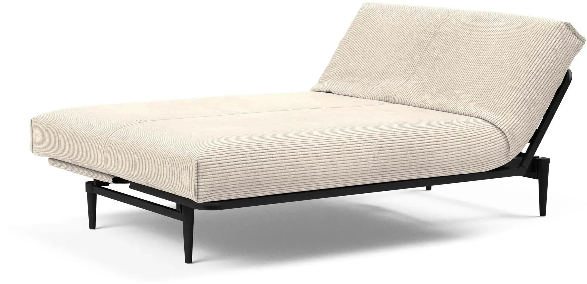 Erleben Sie das elegante Colpus Bettsofa 140 mit Nordic Cover und schwarzer Eiche von Innovation Living – perfekt für moderne Räume und flexible Nutzung.