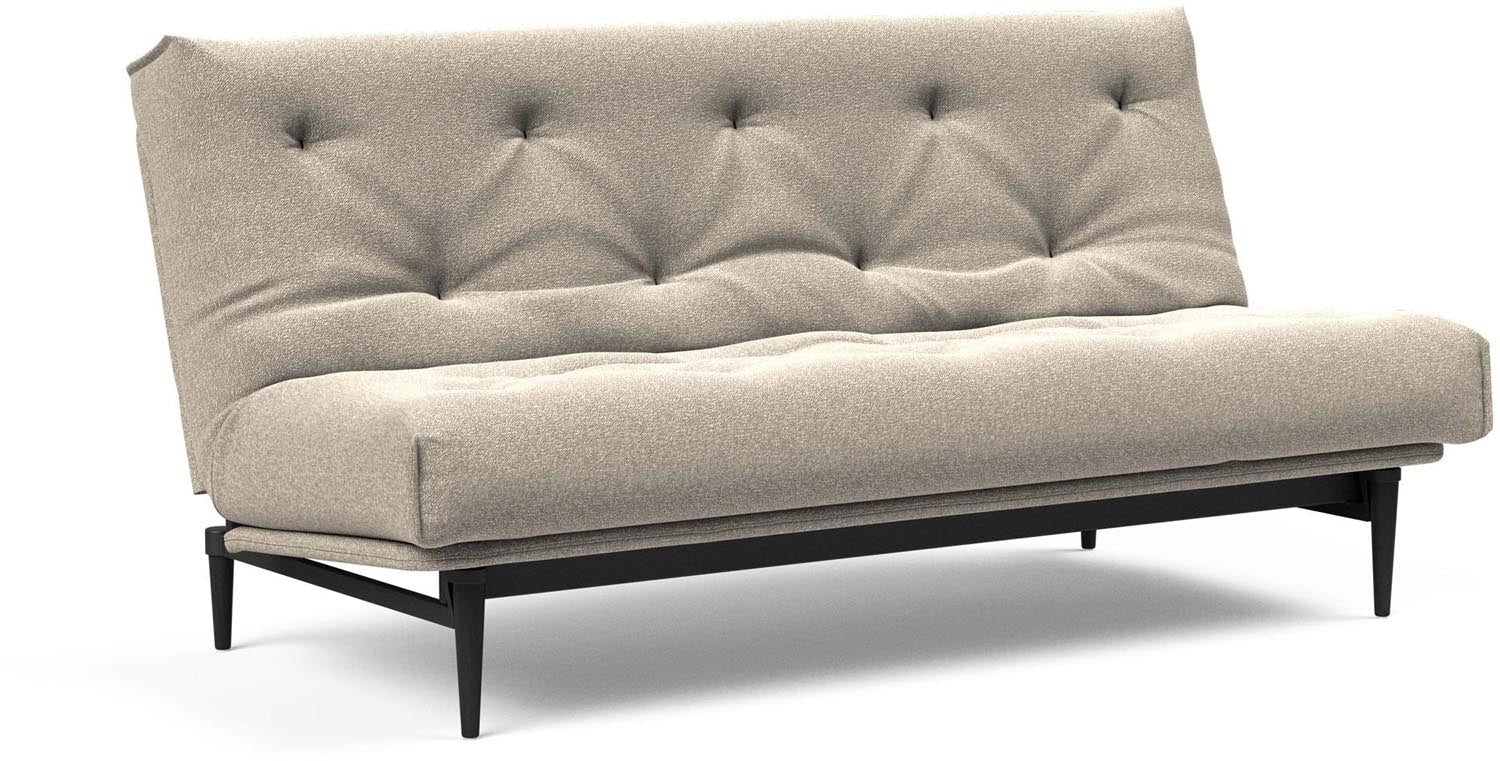 Entdecken Sie das stilvolle Colpus Bettsofa 140 in Nordic Eiche schwarz – perfekt für zeitgemäße Einrichtung und gemütliche Nächte.