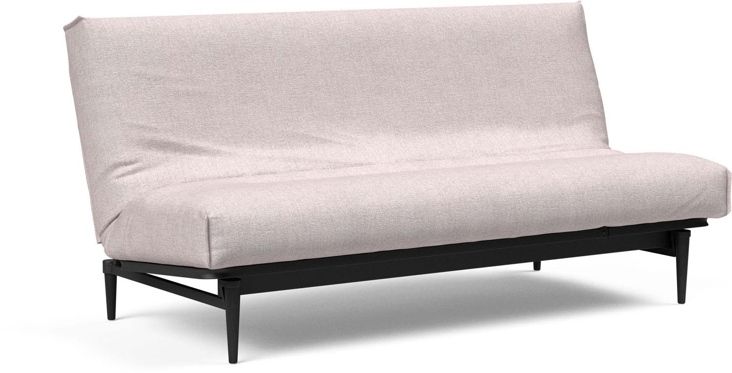 Das Colpus Bettsofa 140 Nordic Cover in Eiche schwarz vereint stilvolles skandinavisches Design mit hochwertigem Latex für optimalen Schlafkomfort.