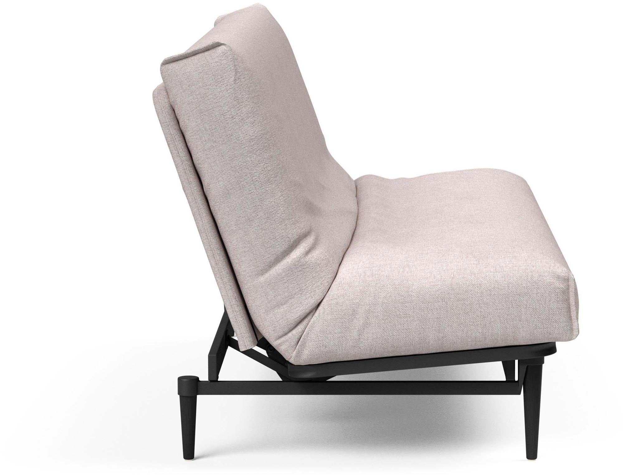 Entdecken Sie das Colpus Bettsofa 140 Nordic Cover in Eiche schwarz – eine elegante Kombination aus skandinavischem Stil und bequemem Latex für erholsame Nächte.