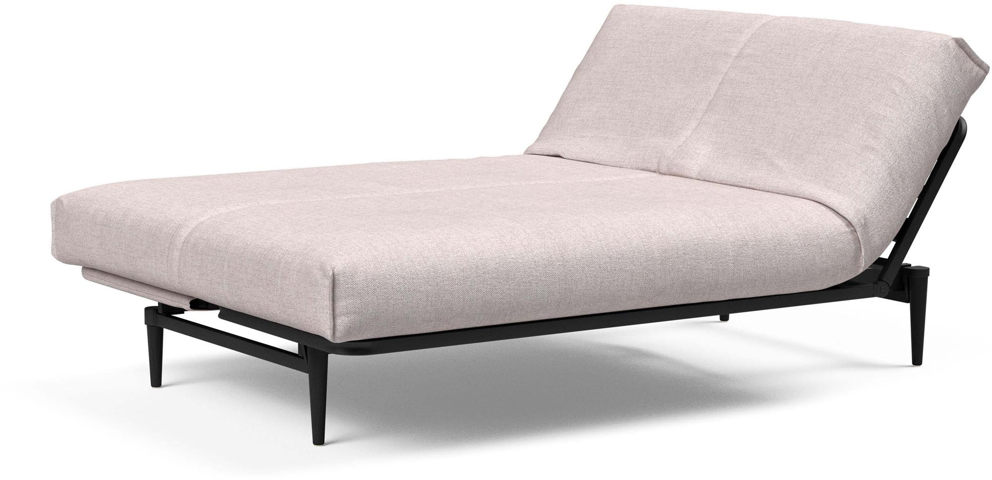 Erleben Sie das Colpus Bettsofa 140 mit Nordic Cover in Eiche schwarz – stilvolles Design trifft auf hochwertigen Latex für optimalen Schlafkomfort.