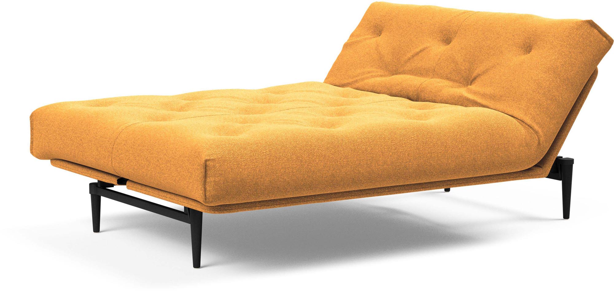 Erleben Sie das elegante Colpus Bettsofa 140 in Nordic Eiche schwarz von Innovation Living – ideal für moderne Räume und flexible Nutzung.