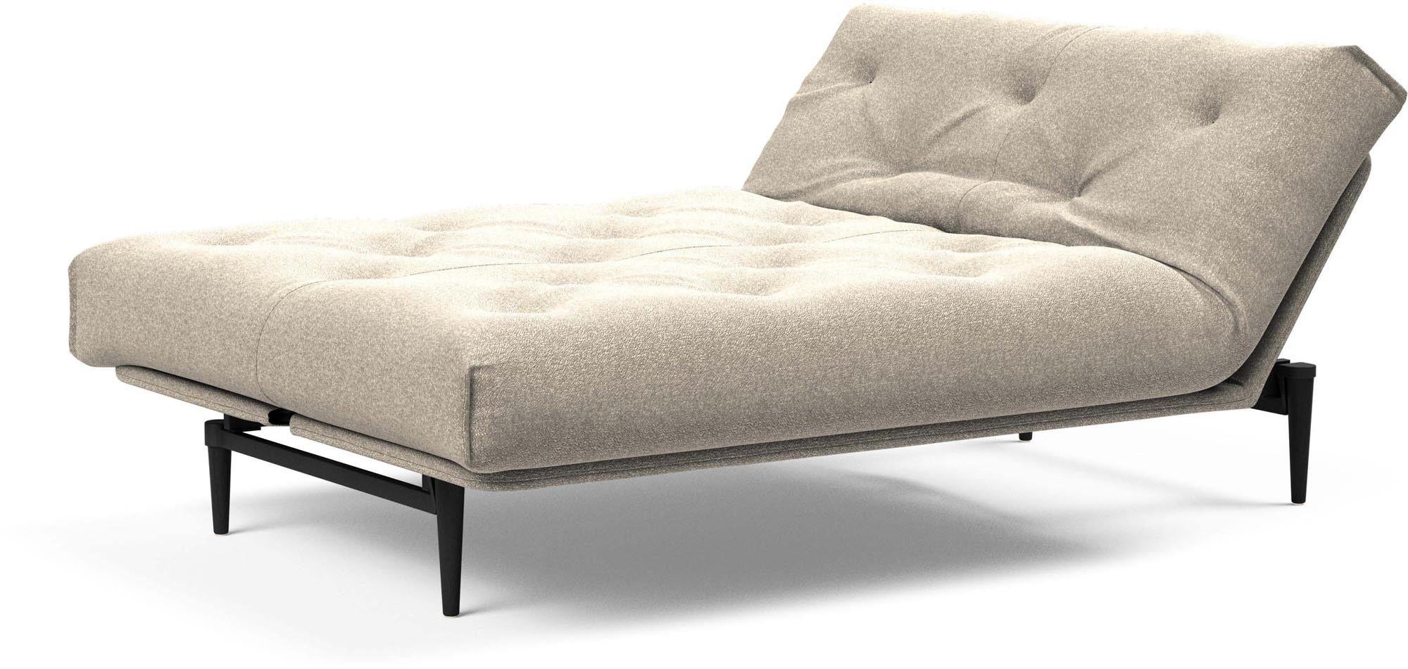 Erleben Sie das elegante Colpus Bettsofa 140 in Nordic Eiche schwarz von Innovation Living – ideal für moderne Räume und flexible Nutzung.