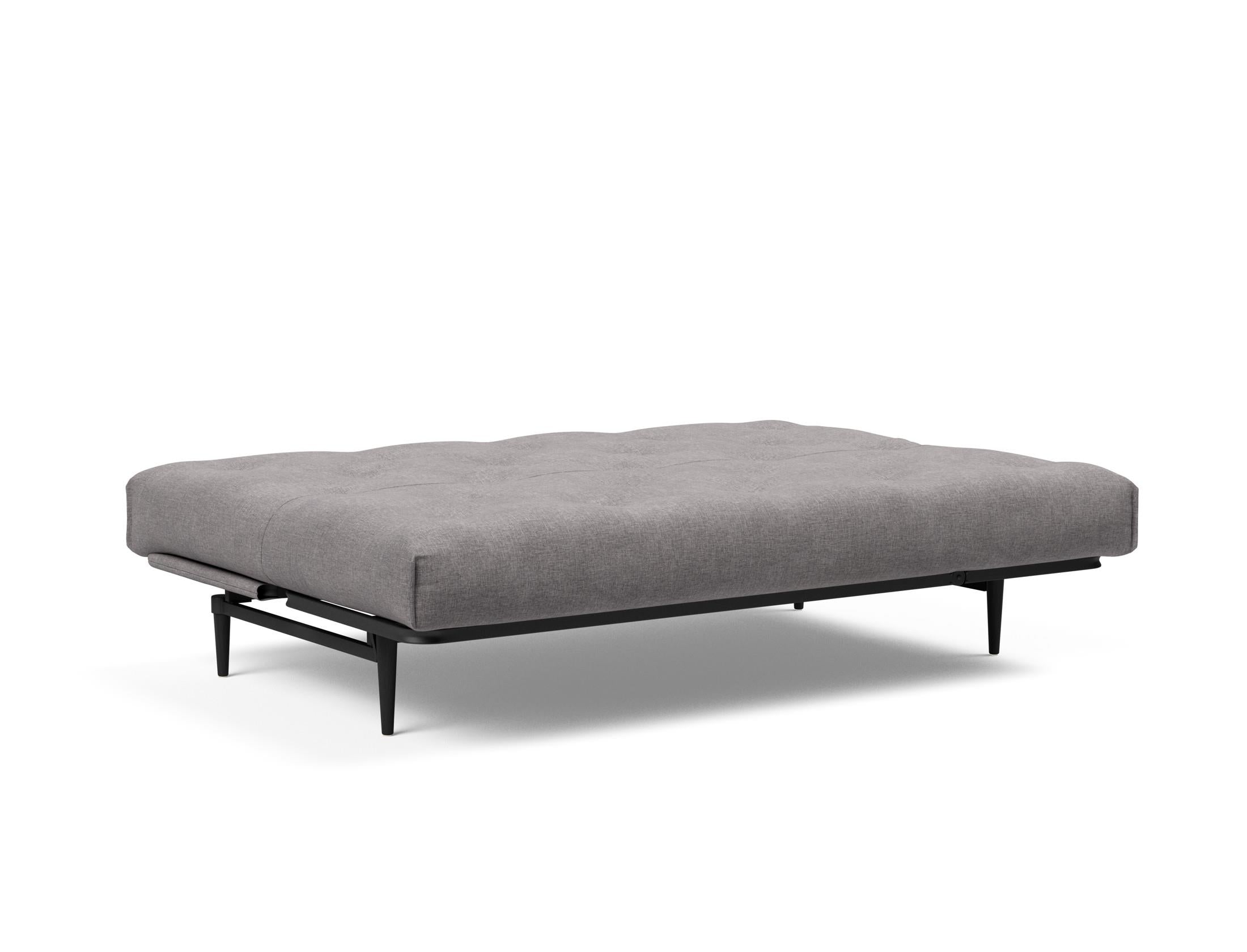 Entdecken Sie das Colpus Bettsofa 140 in elegantem Nordic Eiche schwarz von Innovation Living – die perfekte Kombination aus modernem Stil und optimalem Schlafkomfort.