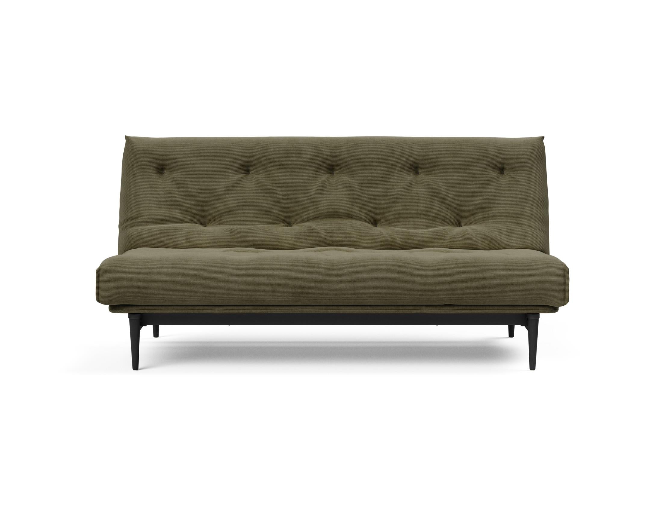 Entdecken Sie das Colpus Bettsofa 140 in stilvollem Nordic Eiche schwarz. Der Soft Spring Bezug bietet höchsten Komfort und zeitgemäßes Design.