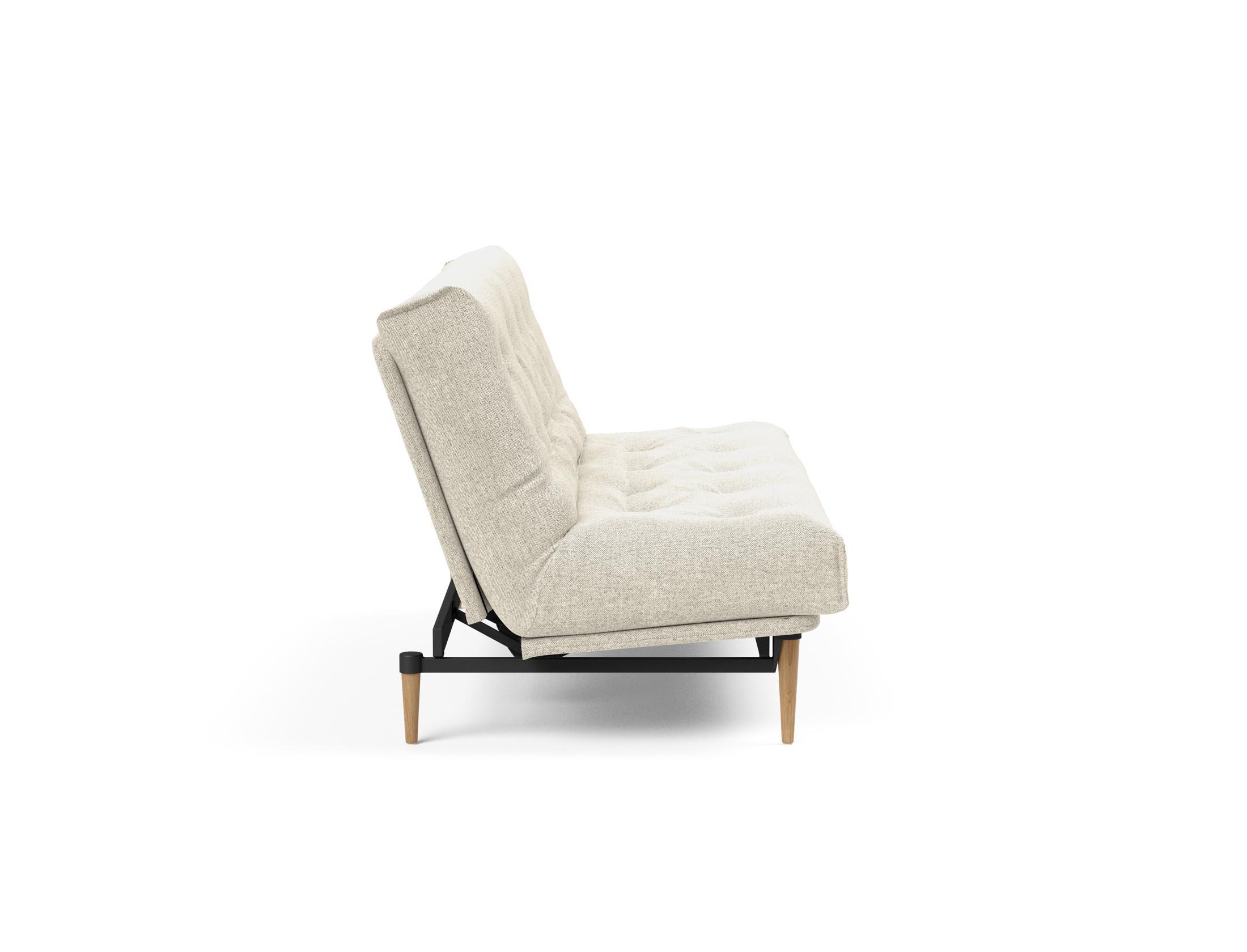 Entdecken Sie das Colpus Bettsofa 140 Nordic: Elegantes Schlafsofa mit hochwertigem Soft Spring Bezug, ideal für stilvolle Wohnräume und entspannte Nächte.