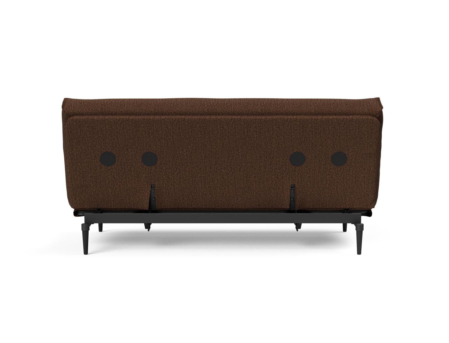 Erleben Sie das Colpus Bettsofa 140 in elegantem Nordic Eiche schwarz. Der Soft Spring Bezug vereint modernen Stil mit optimalem Sitzkomfort.