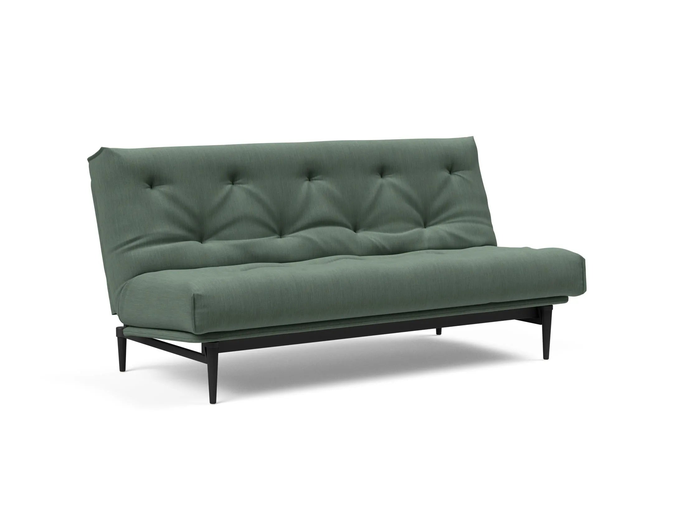 Entdecken Sie das Colpus Bettsofa 140 in stilvollem Nordic Eiche schwarz. Der Soft Spring Bezug bietet höchsten Komfort und zeitgemäßes Design.