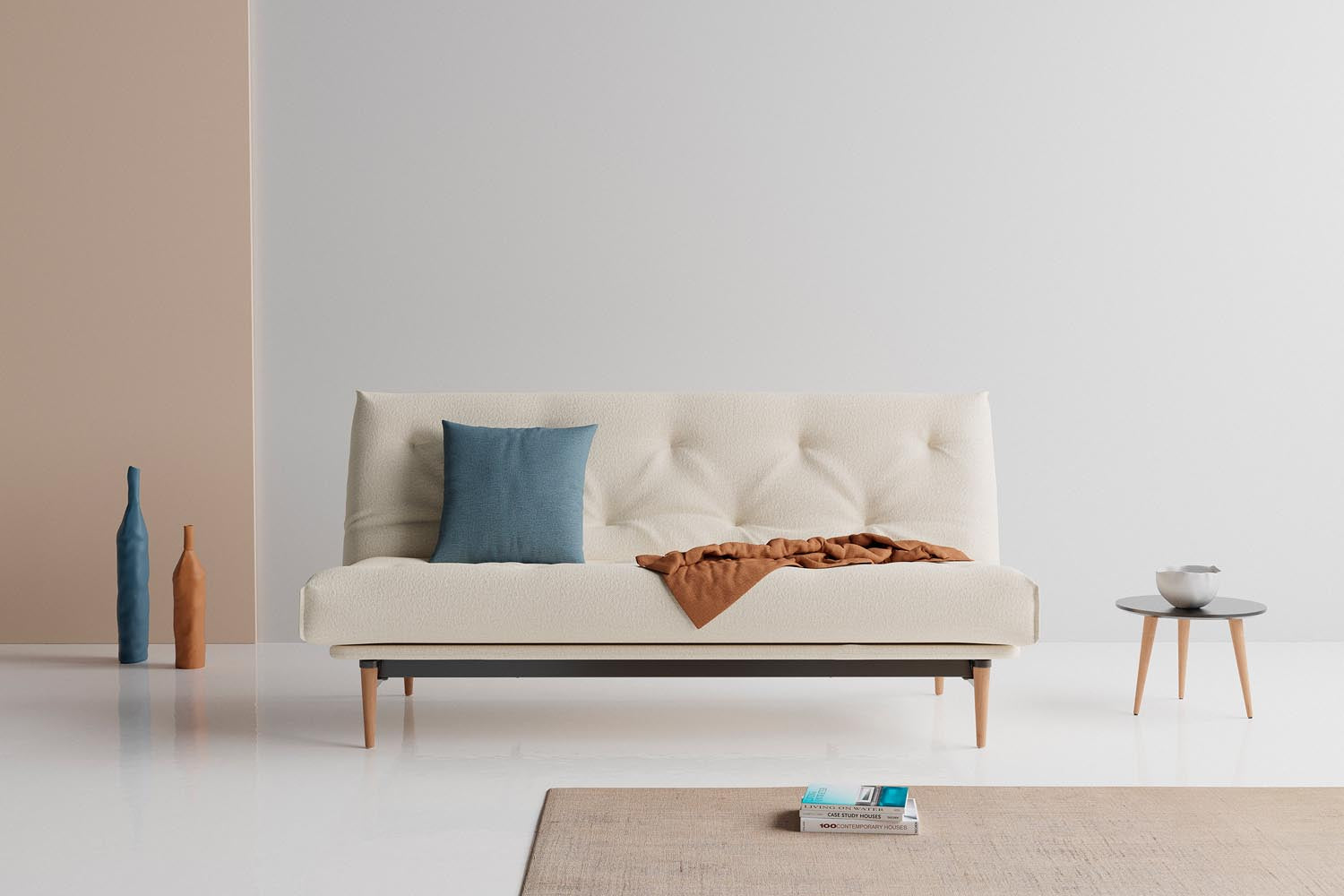 Entdecken Sie das Colpus Bettsofa 140 Nordic: Stilvolles Schlafsofa mit Soft Spring Bezug, ideal für modernes Wohnen und höchsten Komfort.