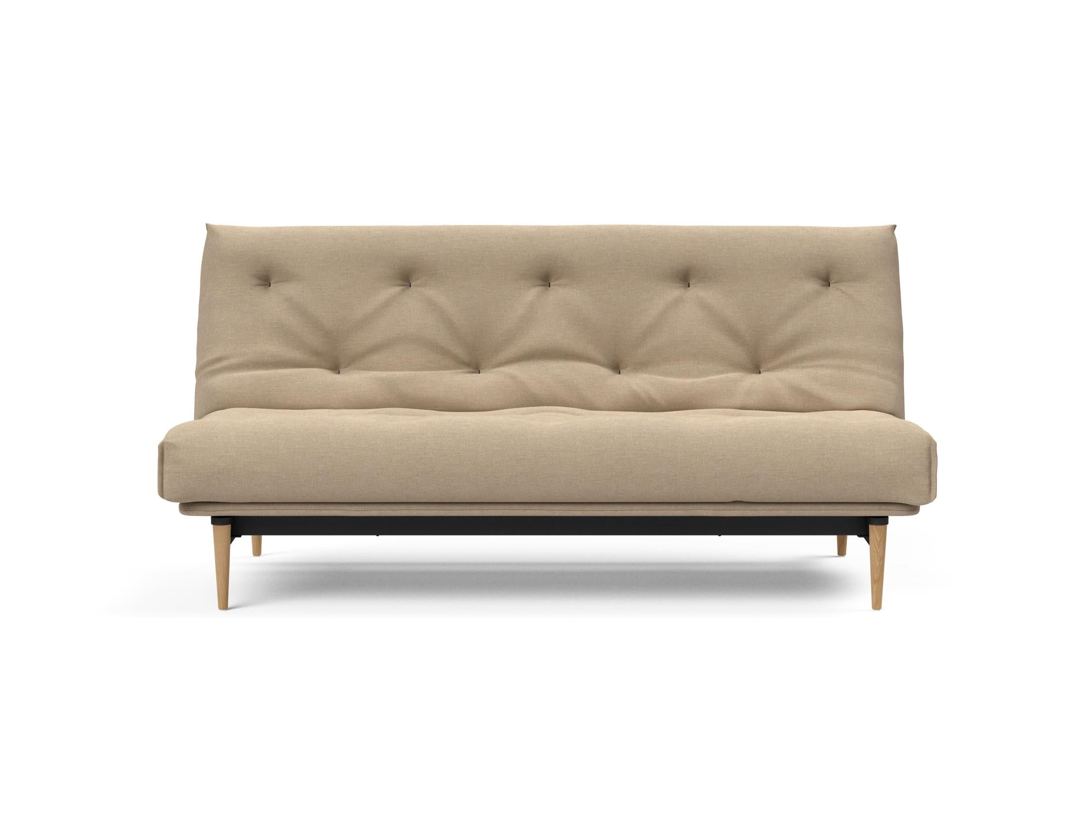 Erleben Sie das Colpus Bettsofa 140 Nordic: Modernes Schlafsofa mit weichem Soft Spring Bezug, perfekt für gemütliche Abende und stilvolle Einrichtung.