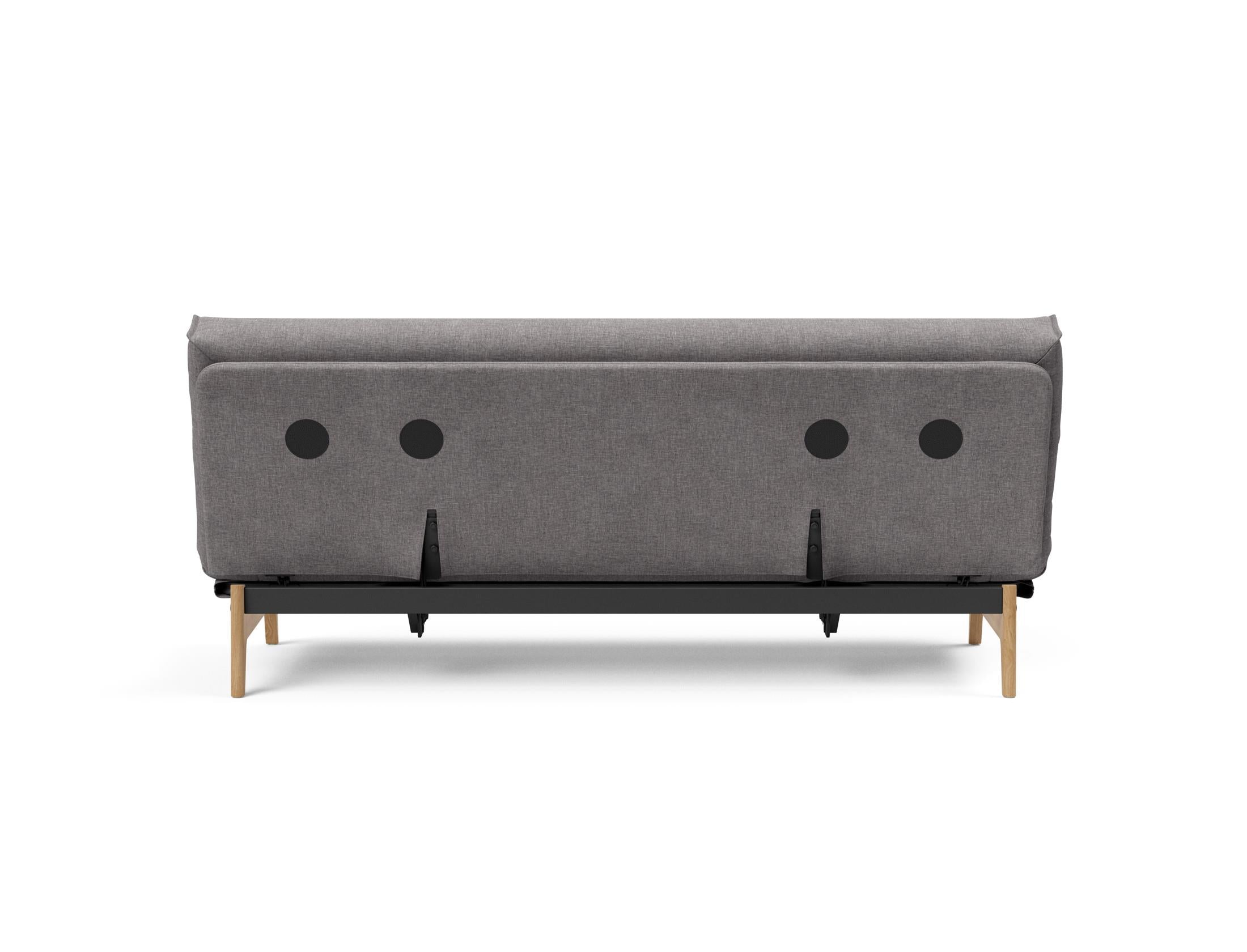 Aslak 120 Bettsofa Nordic Cover: Elegantes Sofa mit Soft Spring Federung, perfekt für entspannte Abende und stilvolle Einrichtung.