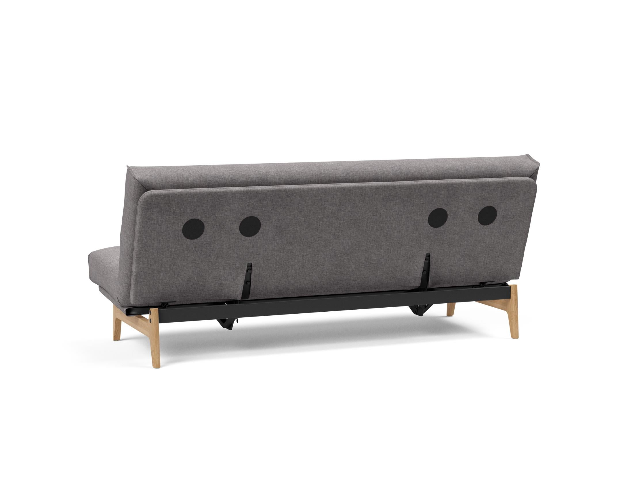 Aslak 120 Bettsofa Nordic Cover: Modernes Design mit Soft Spring Federung, ideal für gemütliche Nächte und stilvolle Wohnräume.