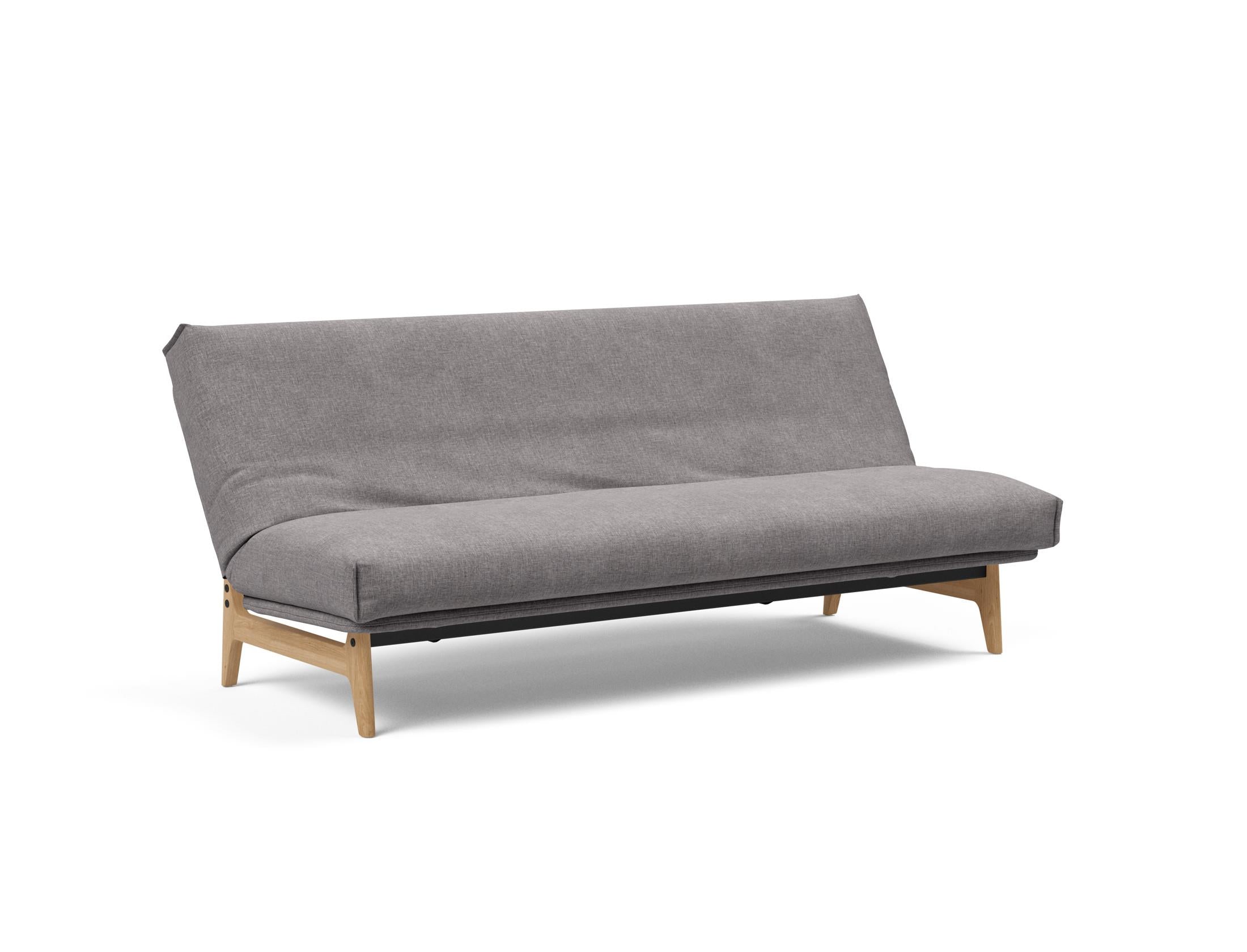 Aslak 120 Bettsofa Nordic Cover: Elegantes Sofa mit Soft Spring Federung, perfekt für entspannte Abende und stilvolle Einrichtung.