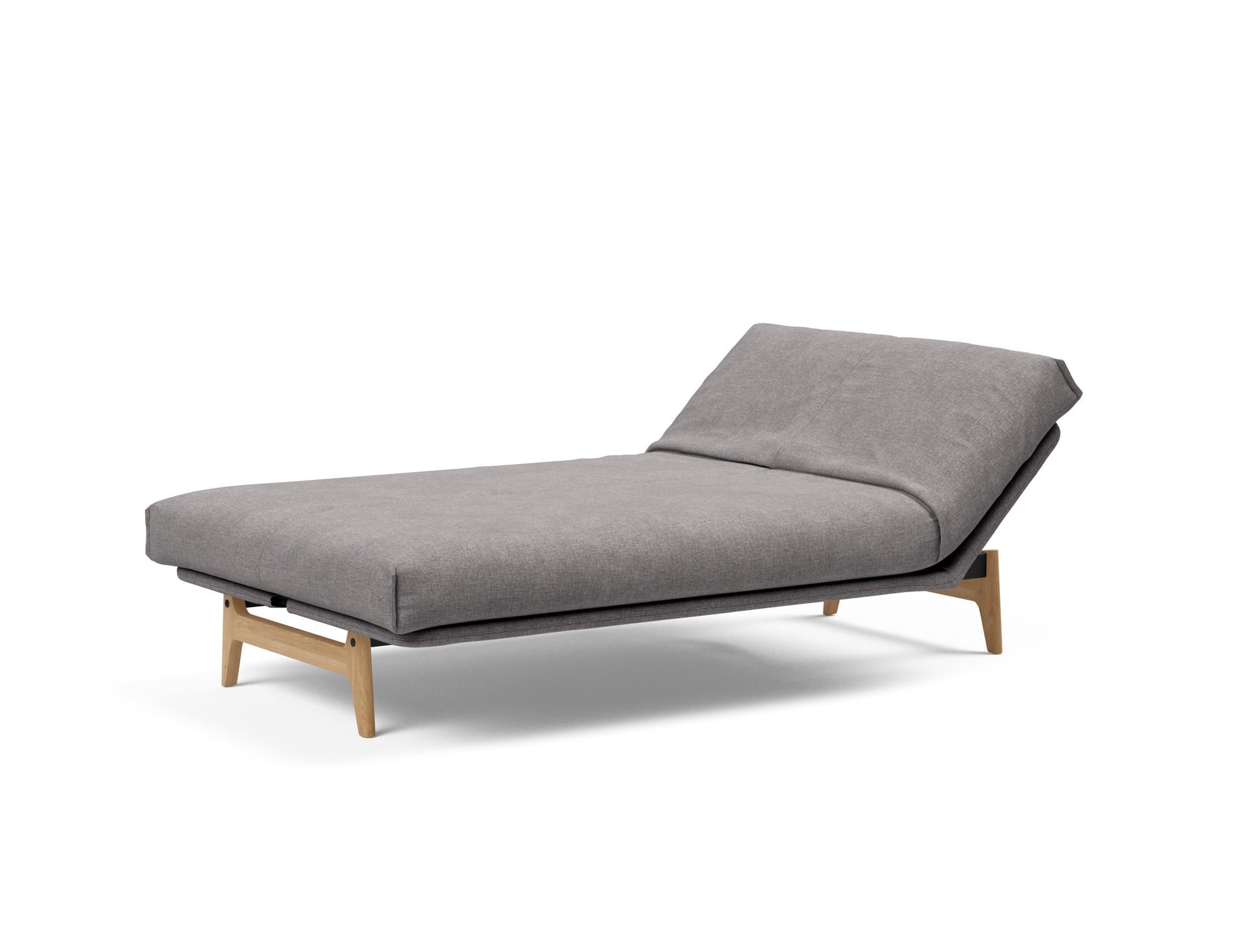 Aslak 120 Bettsofa Nordic Cover: Modernes Design mit Soft Spring Federung, ideal für gemütliche Nächte und stilvolle Wohnräume.