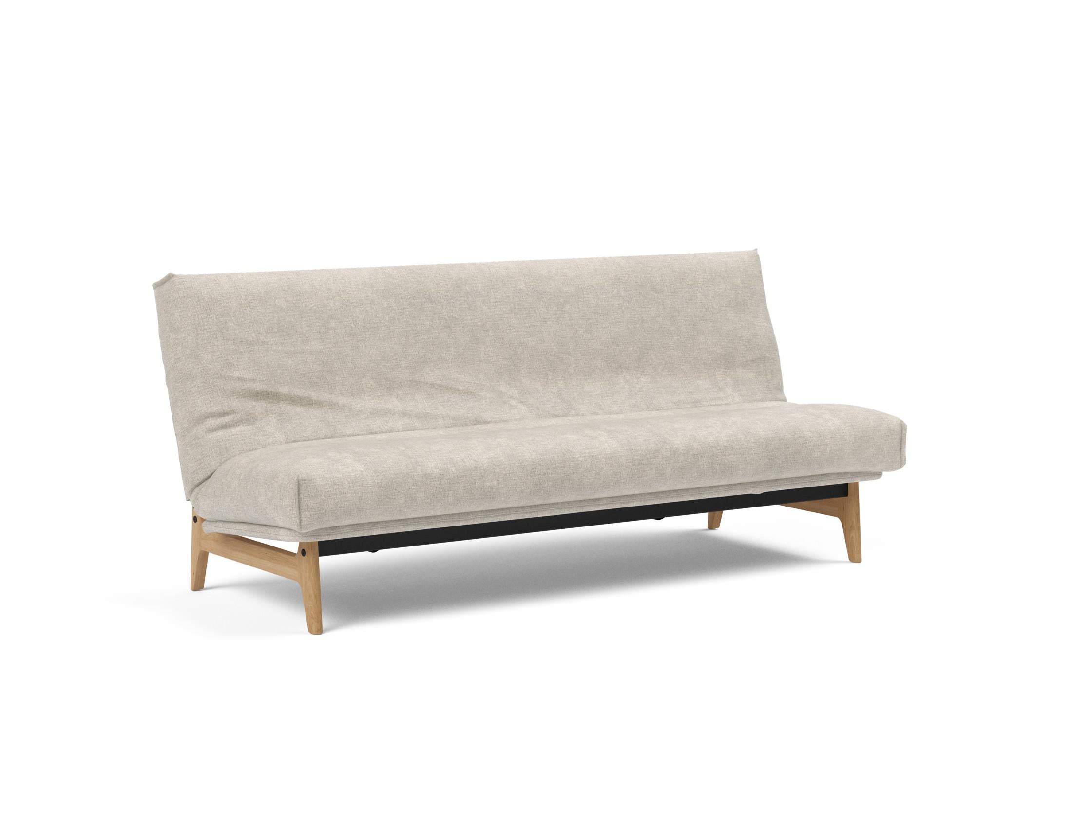 Aslak 120 Bettsofa Nordic Cover: Elegantes Sofa mit Soft Spring Federung, perfekt für entspannte Abende und stilvolle Einrichtung.