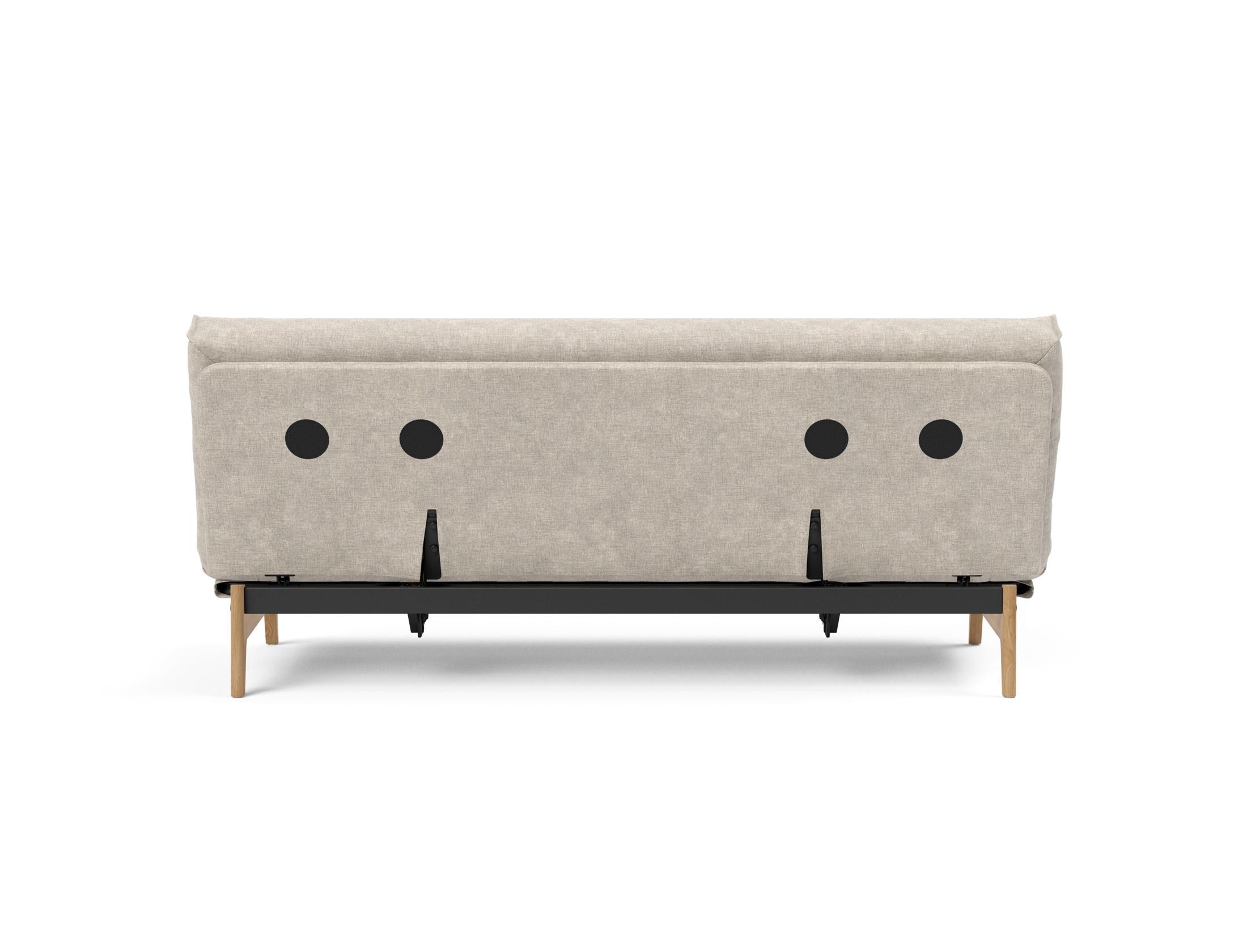 Aslak 120 Bettsofa Nordic Cover: Elegantes Sofa mit Soft Spring Federung, perfekt für entspannte Abende und stilvolle Einrichtung.