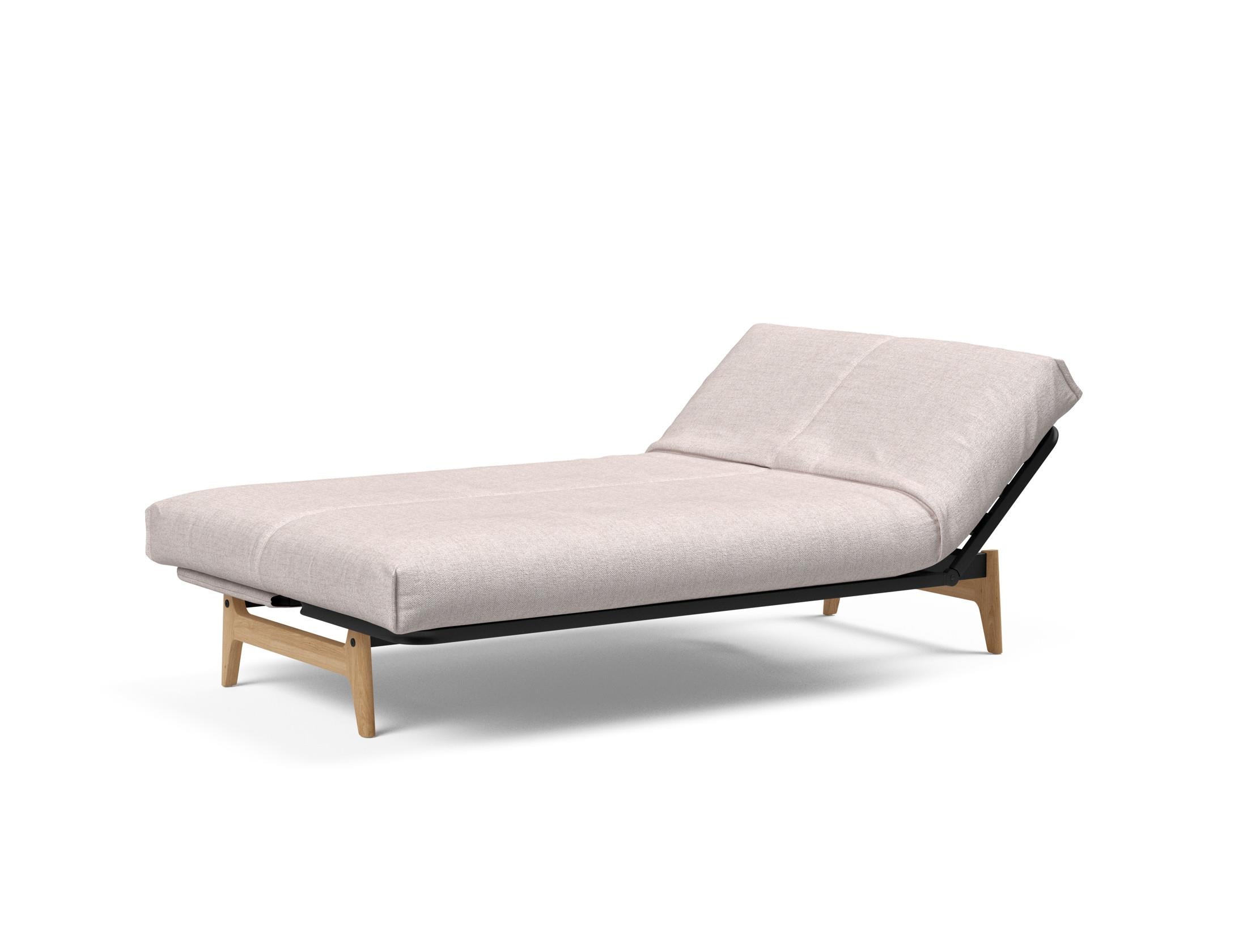 Aslak 120 Bettsofa Nordic Cover: Modernes Design mit Soft Spring Federung, ideal für gemütliche Nächte und stilvolle Wohnräume.