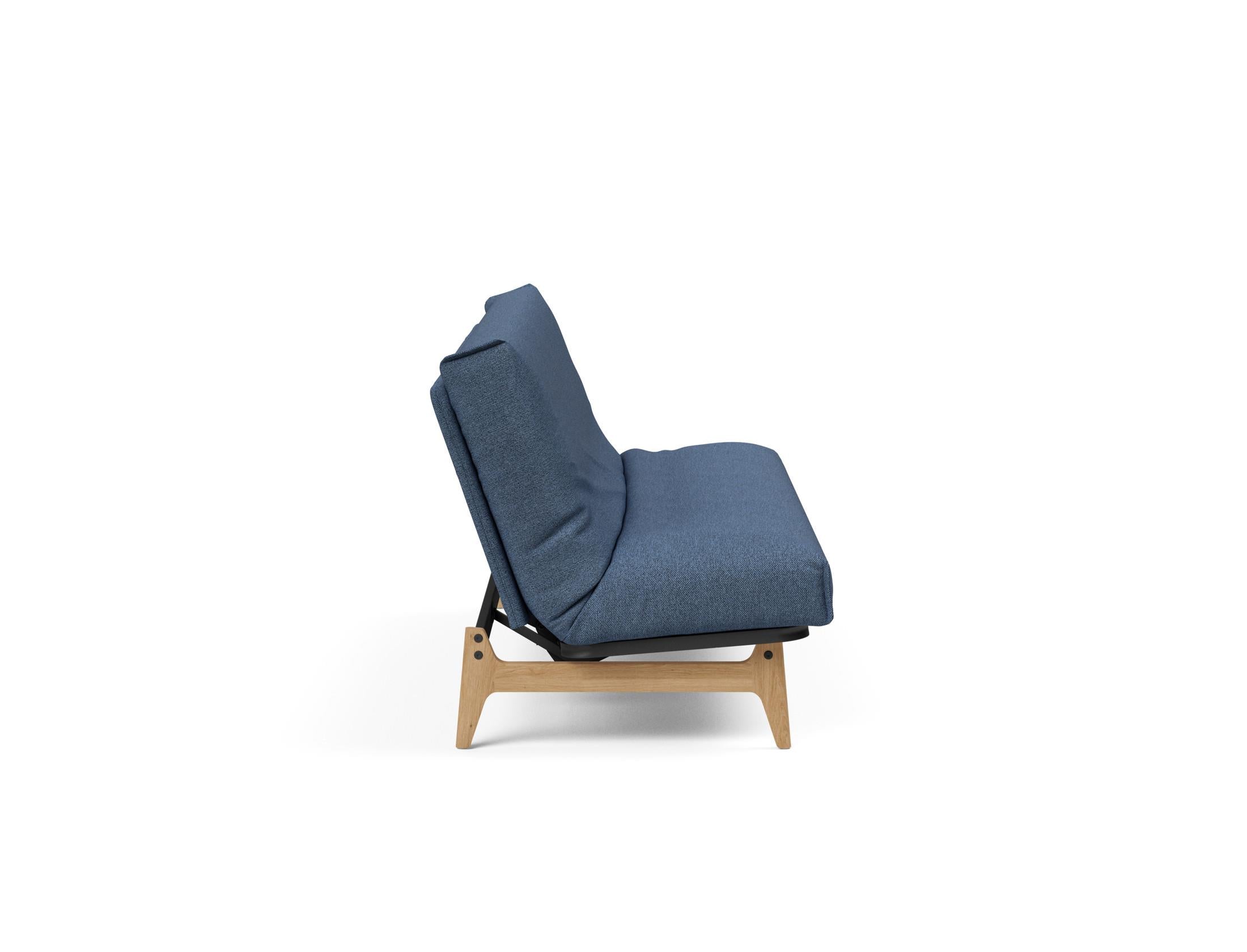 Aslak 120 Bettsofa Nordic Cover: Modernes Design mit Soft Spring Federung, ideal für gemütliche Nächte und stilvolle Wohnräume.