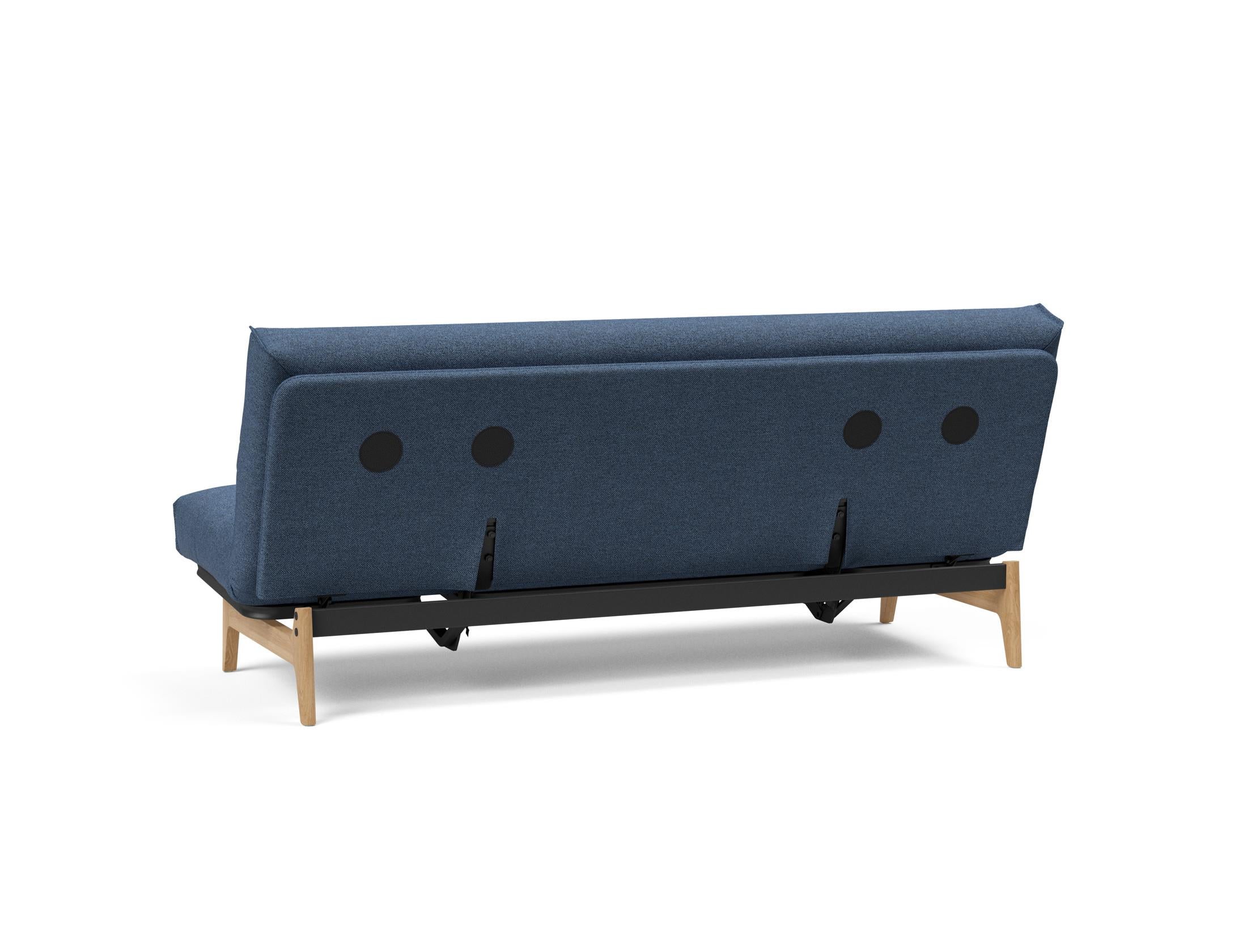 Aslak 120 Bettsofa Nordic Cover: Modernes Design mit Soft Spring Federung, ideal für gemütliche Nächte und stilvolle Wohnräume.
