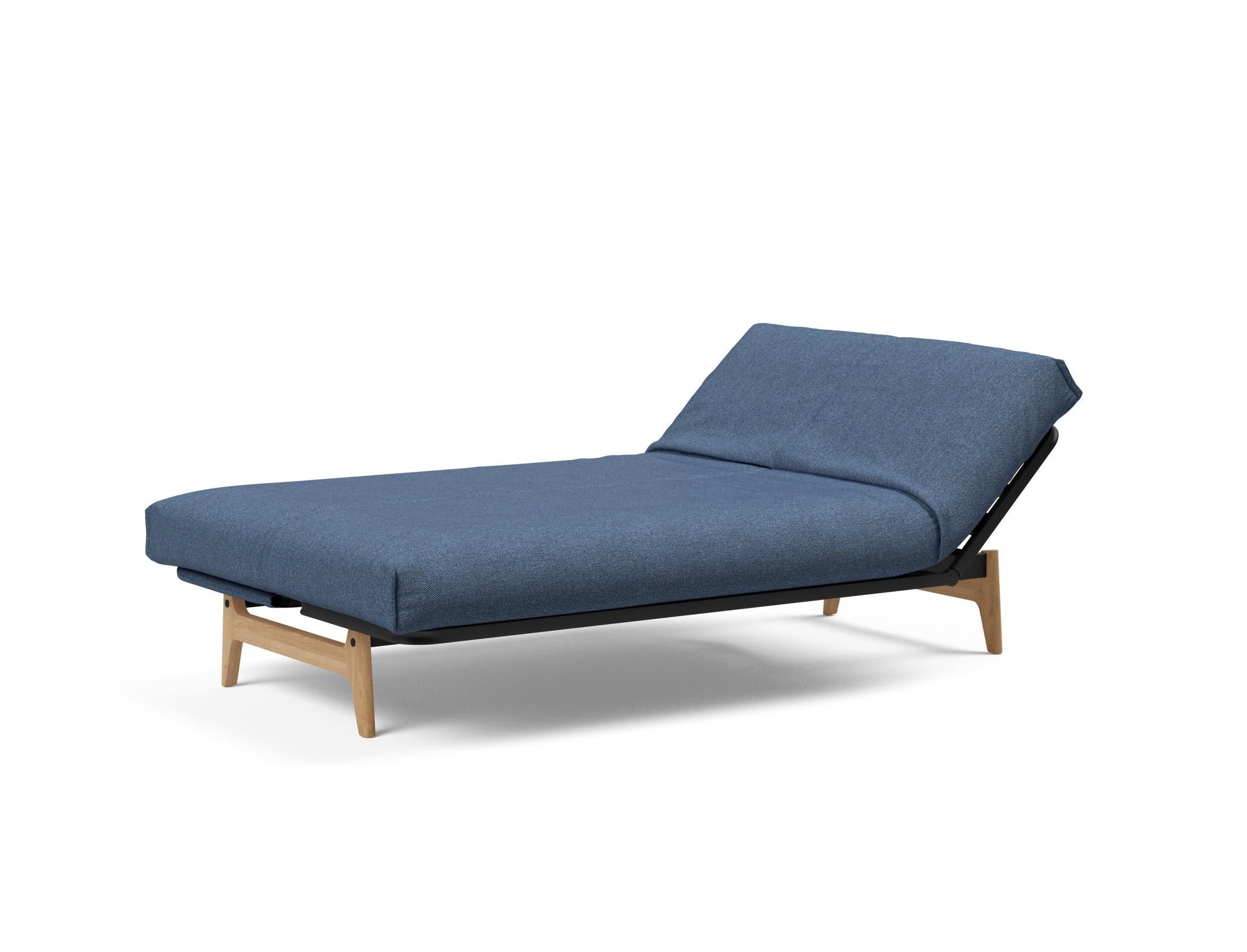 Aslak 120 Bettsofa Nordic Cover: Modernes Design mit Soft Spring Federung, ideal für gemütliche Nächte und stilvolle Wohnräume.