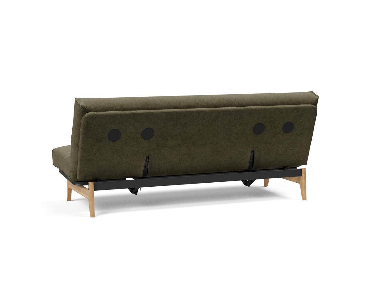 Aslak 120 Bettsofa Nordic Cover Soft Spring in 316 Cordufine Pine Green präsentiert im Onlineshop von KAQTU Design AG. Bettsofa ist von Innovation Living