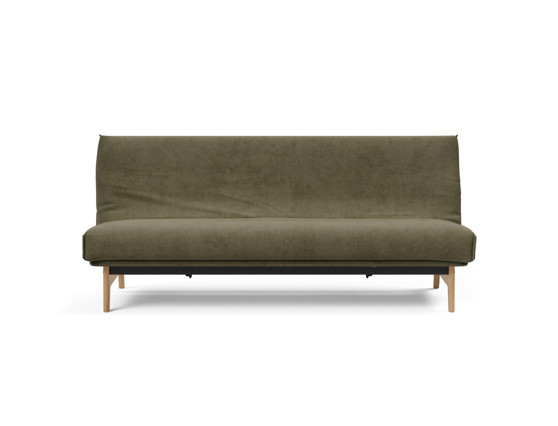 Aslak 120 Bettsofa Nordic Cover: Modernes Design mit Soft Spring Federung, ideal für gemütliche Nächte und stilvolle Wohnräume.