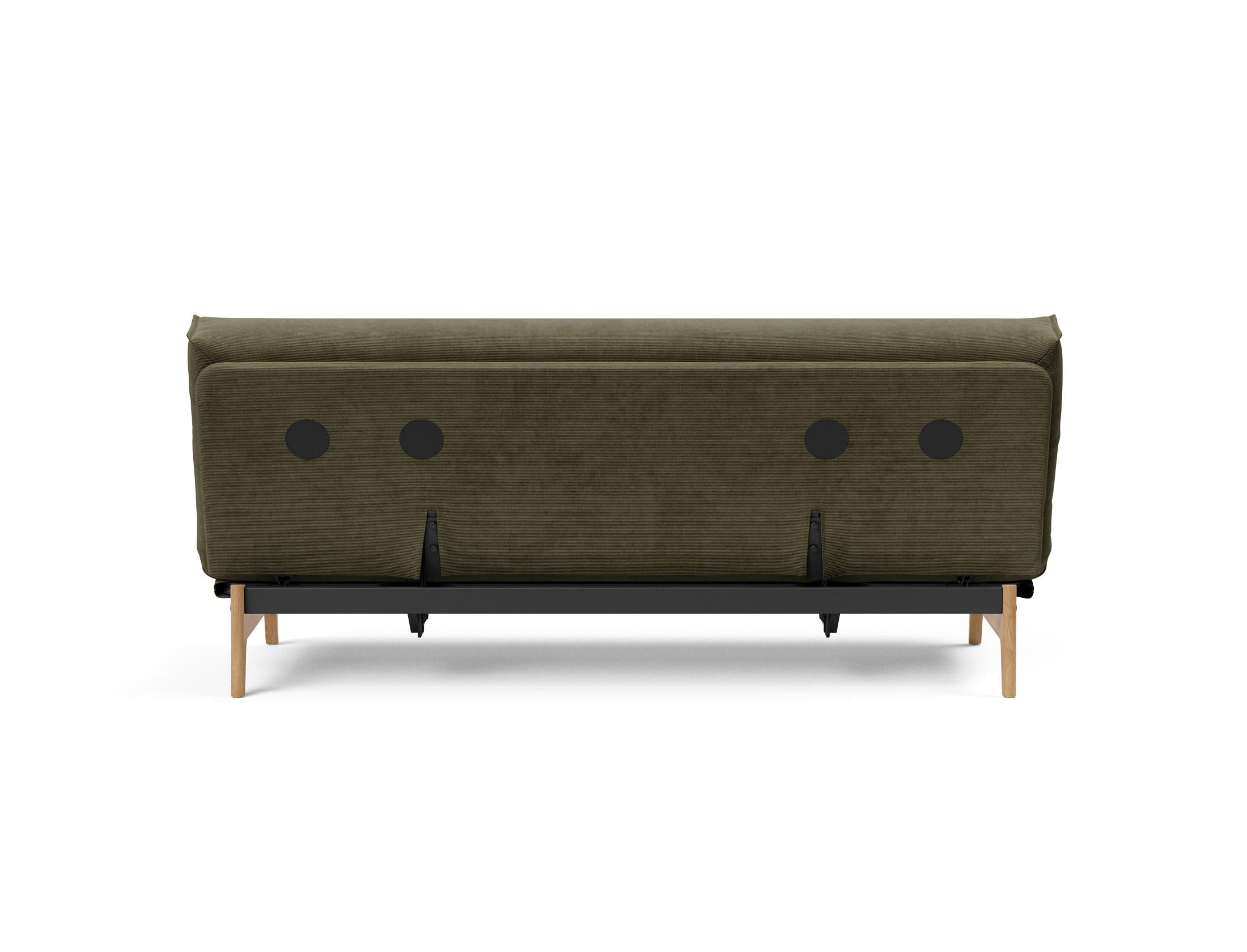 Aslak 120 Bettsofa Nordic Cover: Elegantes Sofa mit Soft Spring Federung, perfekt für entspannte Abende und stilvolle Einrichtung.