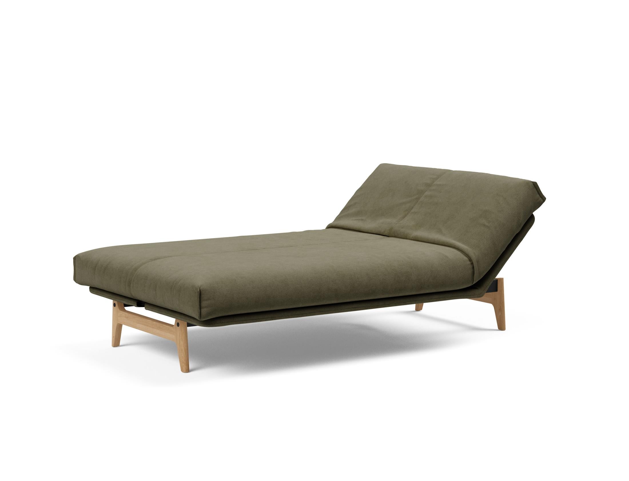 Aslak 120 Bettsofa Nordic Cover: Modernes Design mit Soft Spring Federung, ideal für gemütliche Nächte und stilvolle Wohnräume.