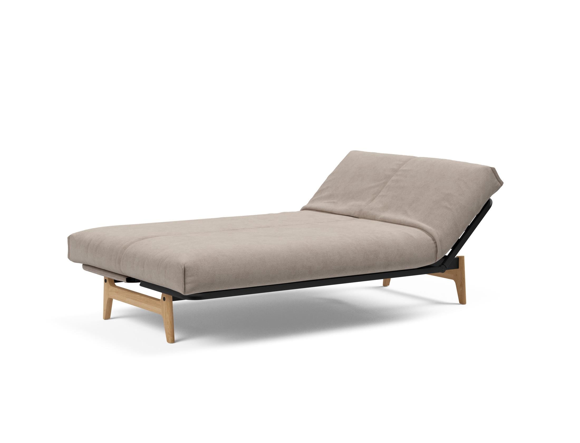 Entdecken Sie das Aslak 120 Bettsofa Nordic Cover Soft Spring von Innovation Living – stilvolles Design trifft auf höchsten Schlafkomfort für Ihr Zuhause.