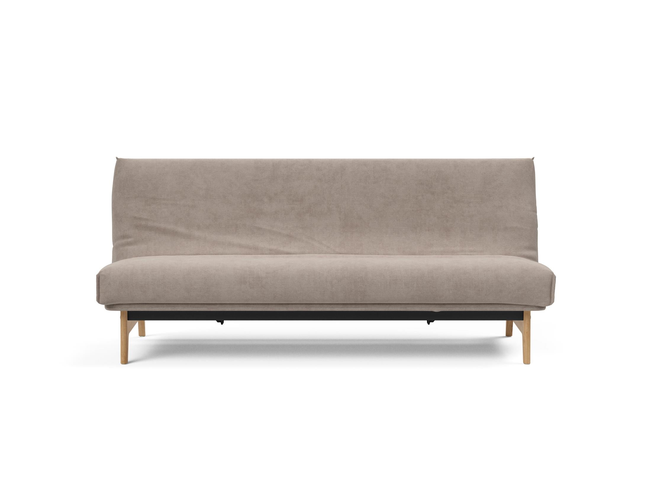 Aslak 120 Bettsofa Nordic Cover: Modernes Design mit Soft Spring Federung, ideal für gemütliche Nächte und stilvolle Wohnräume.