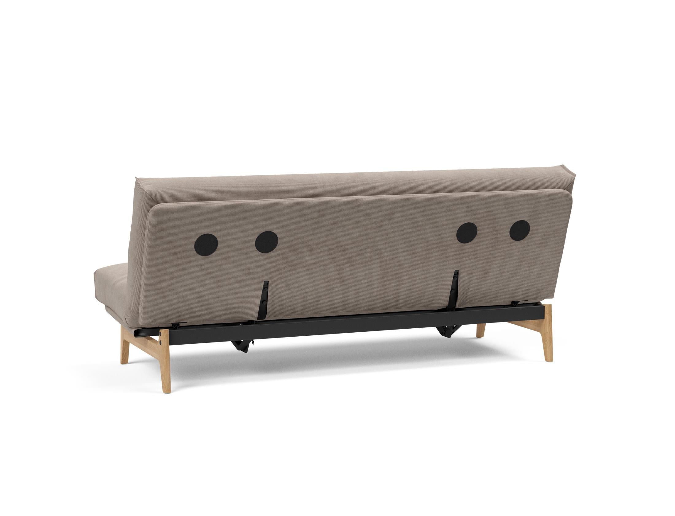 Aslak 120 Bettsofa Nordic Cover: Modernes Design mit Soft Spring Federung, ideal für gemütliche Nächte und stilvolle Wohnräume.
