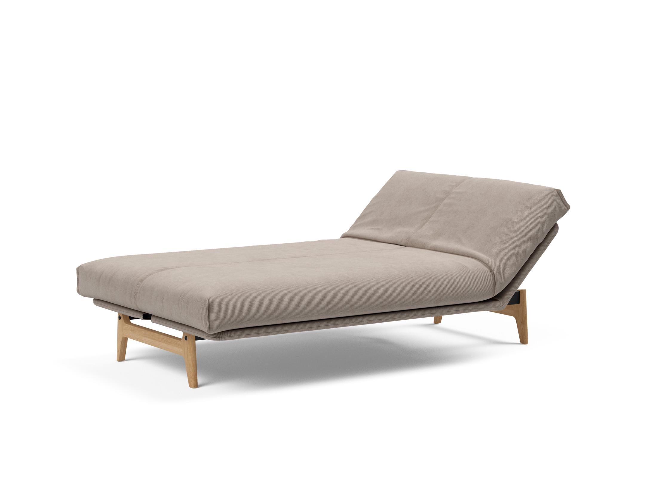 Aslak 120 Bettsofa Nordic Cover: Modernes Design mit Soft Spring Federung, ideal für gemütliche Nächte und stilvolle Wohnräume.