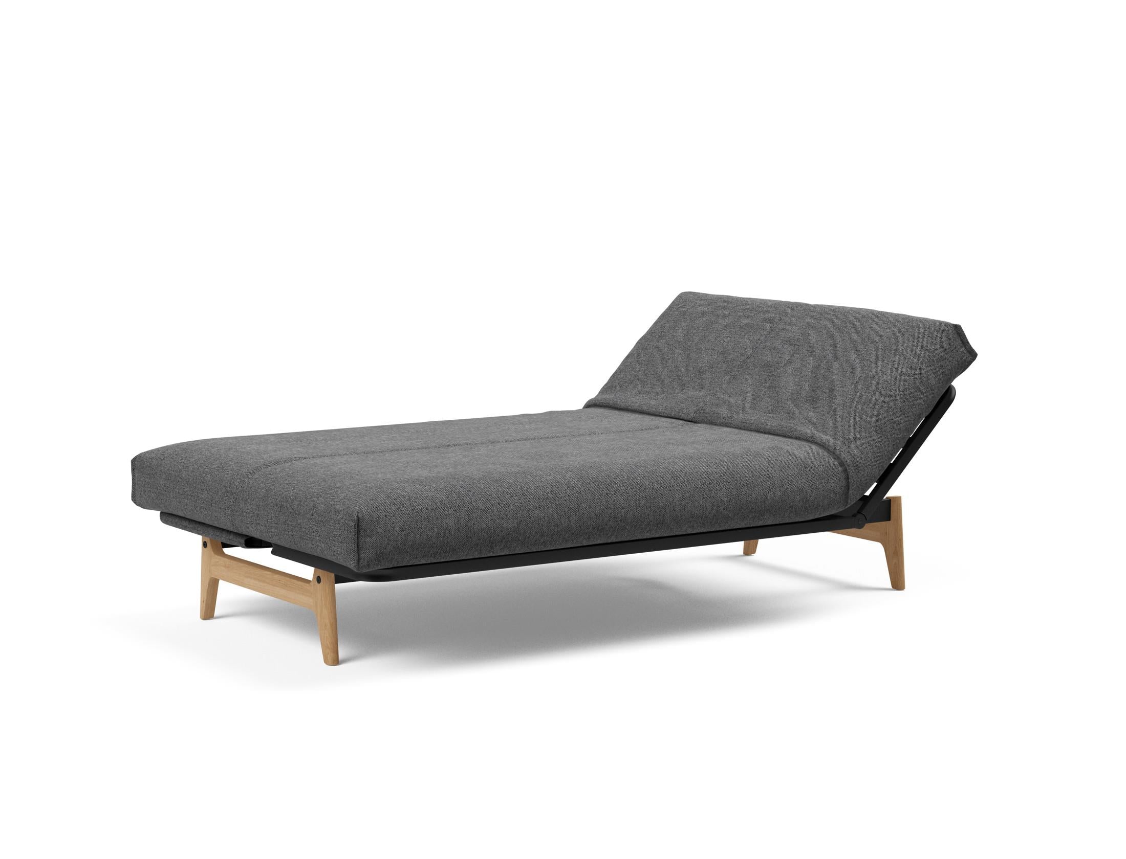 Entdecken Sie das Aslak 120 Bettsofa Nordic Cover Soft Spring von Innovation Living – stilvolles Design trifft auf höchsten Schlafkomfort.