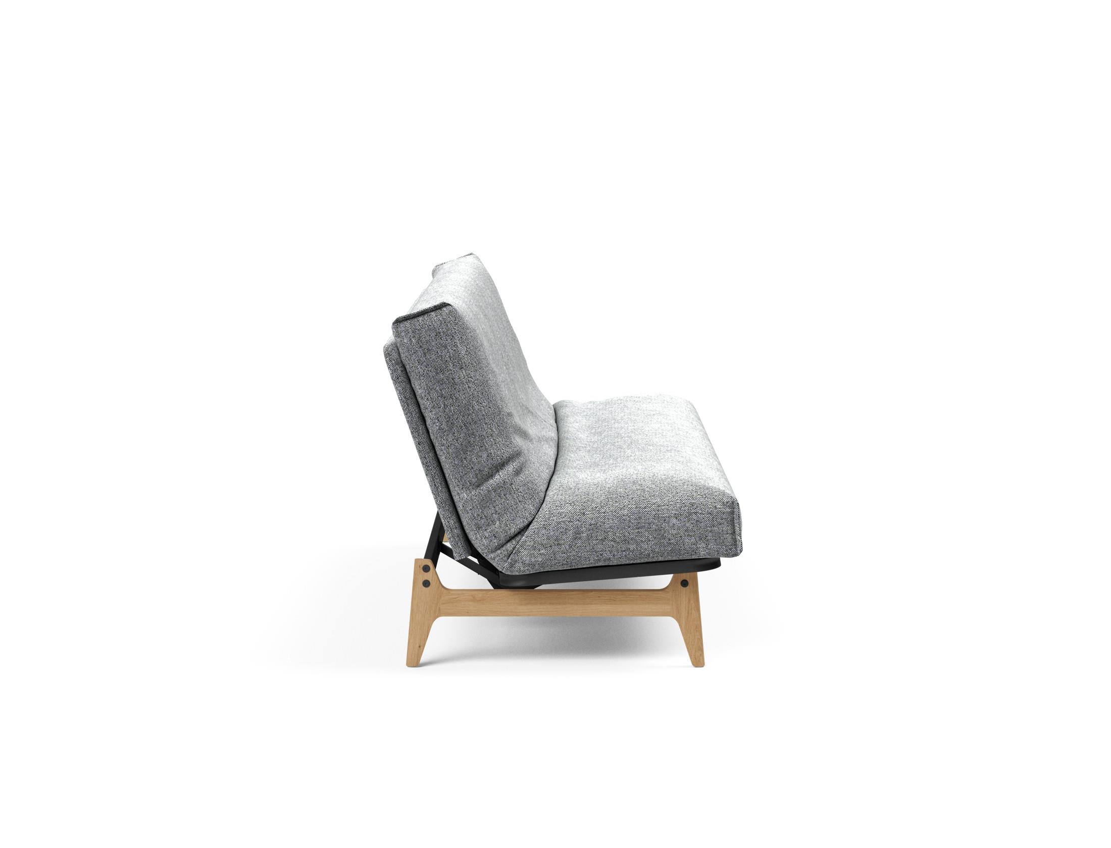 Entdecken Sie das Aslak 120 Bettsofa Nordic Cover Soft Spring von Innovation Living – stilvolles Design trifft auf höchsten Schlafkomfort für Ihr Zuhause.