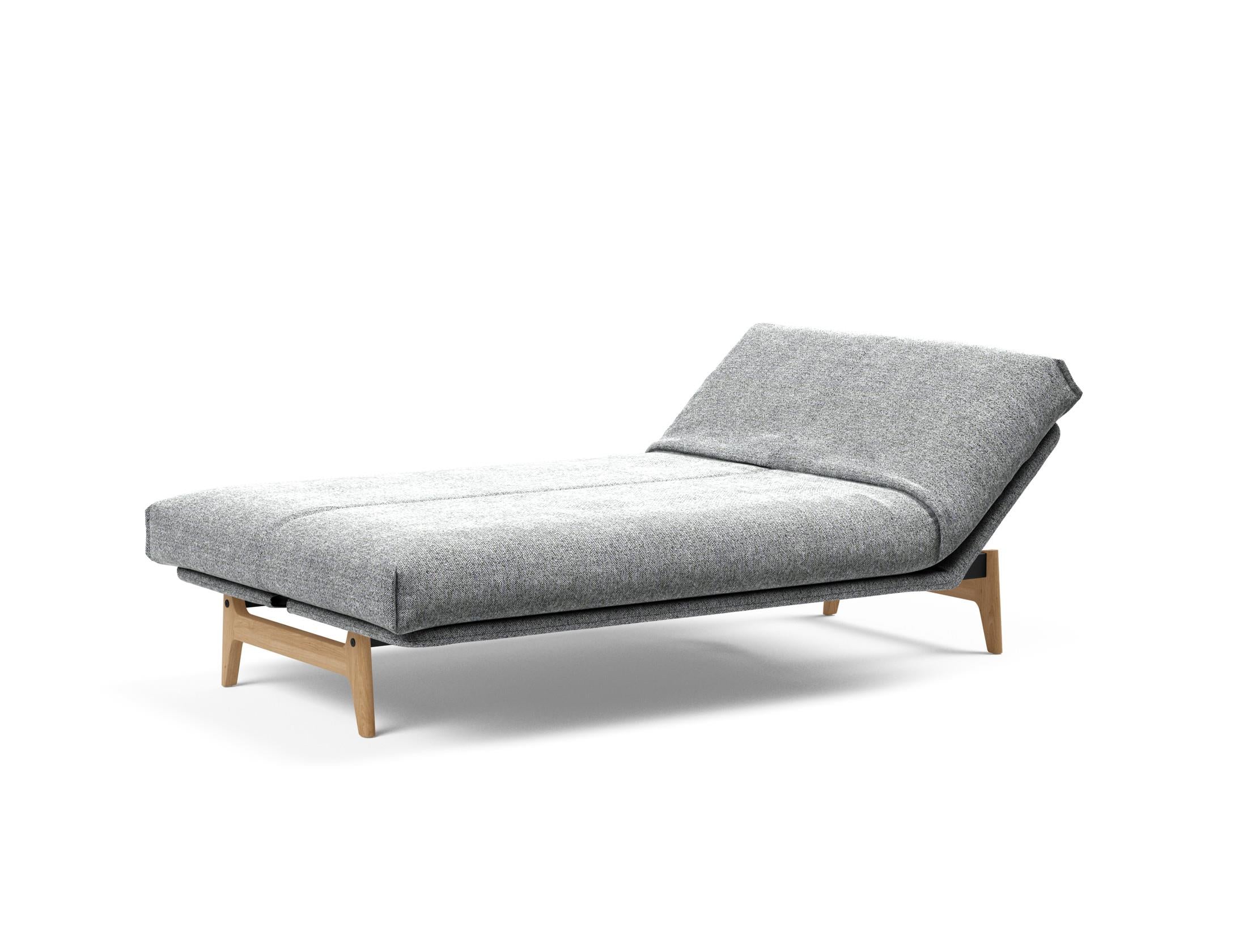 Aslak 120 Bettsofa Nordic Cover: Modernes Design mit Soft Spring Federung, ideal für gemütliche Nächte und stilvolle Wohnräume.