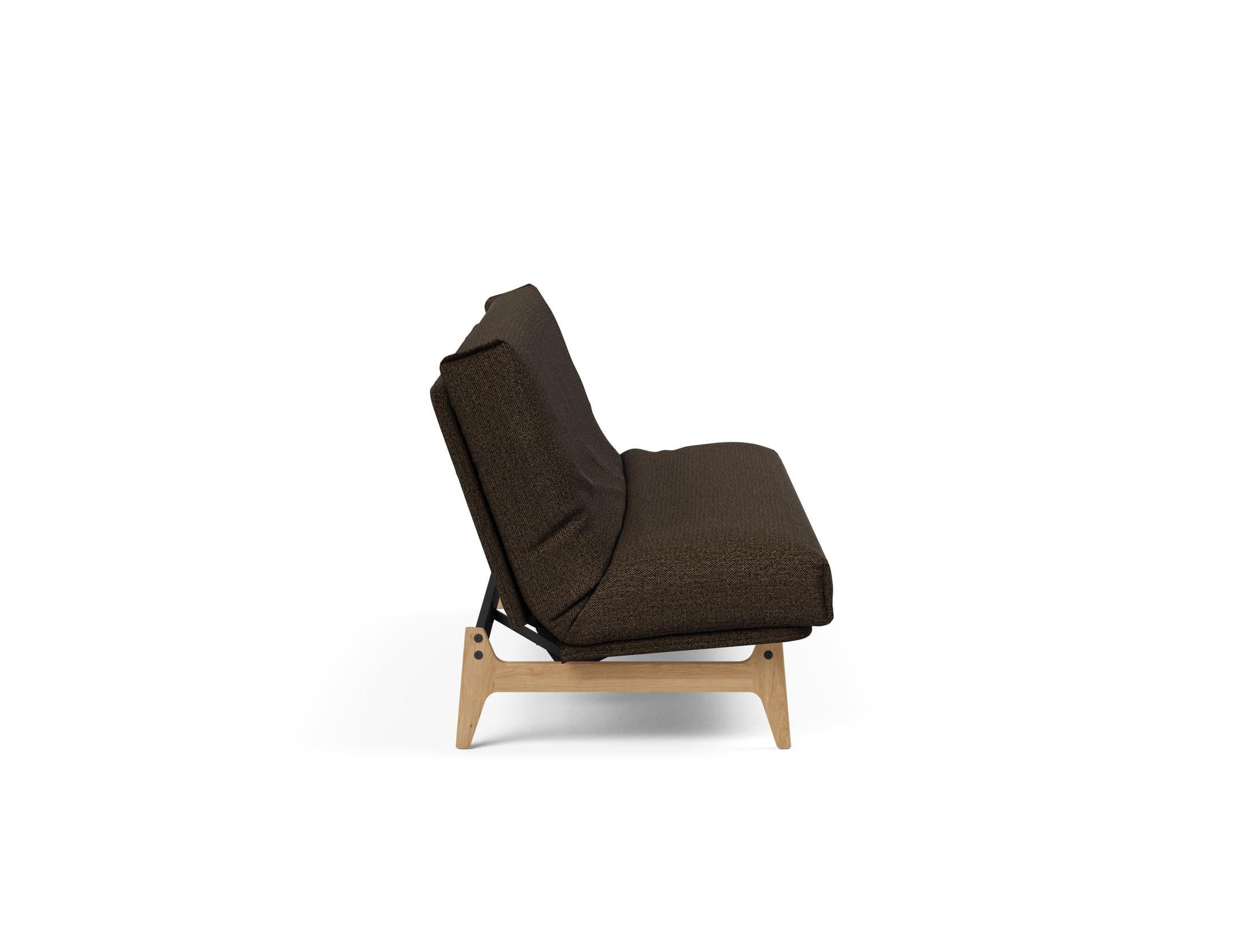 Aslak 120 Bettsofa Nordic Cover: Modernes Design mit Soft Spring Federung, ideal für gemütliche Nächte und stilvolle Wohnräume.
