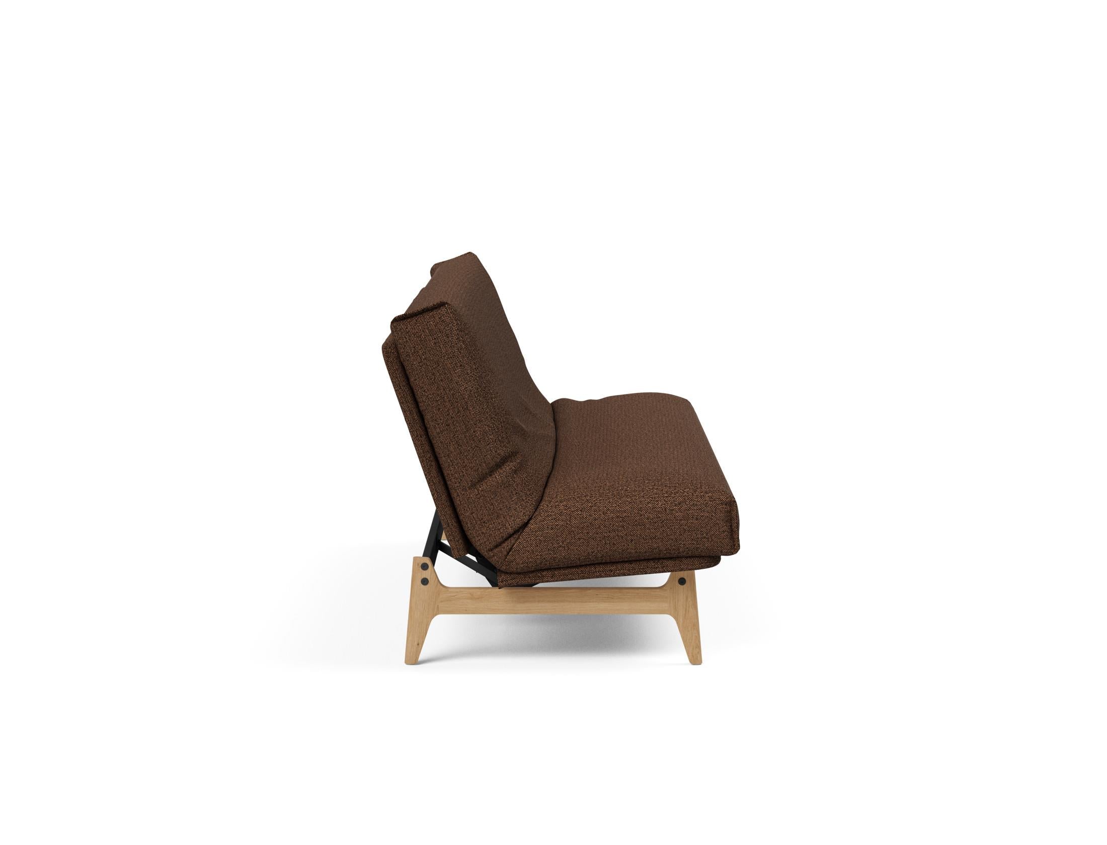Aslak 120 Bettsofa Nordic Cover: Modernes Design mit Soft Spring Federung, ideal für gemütliche Nächte und stilvolle Wohnräume.