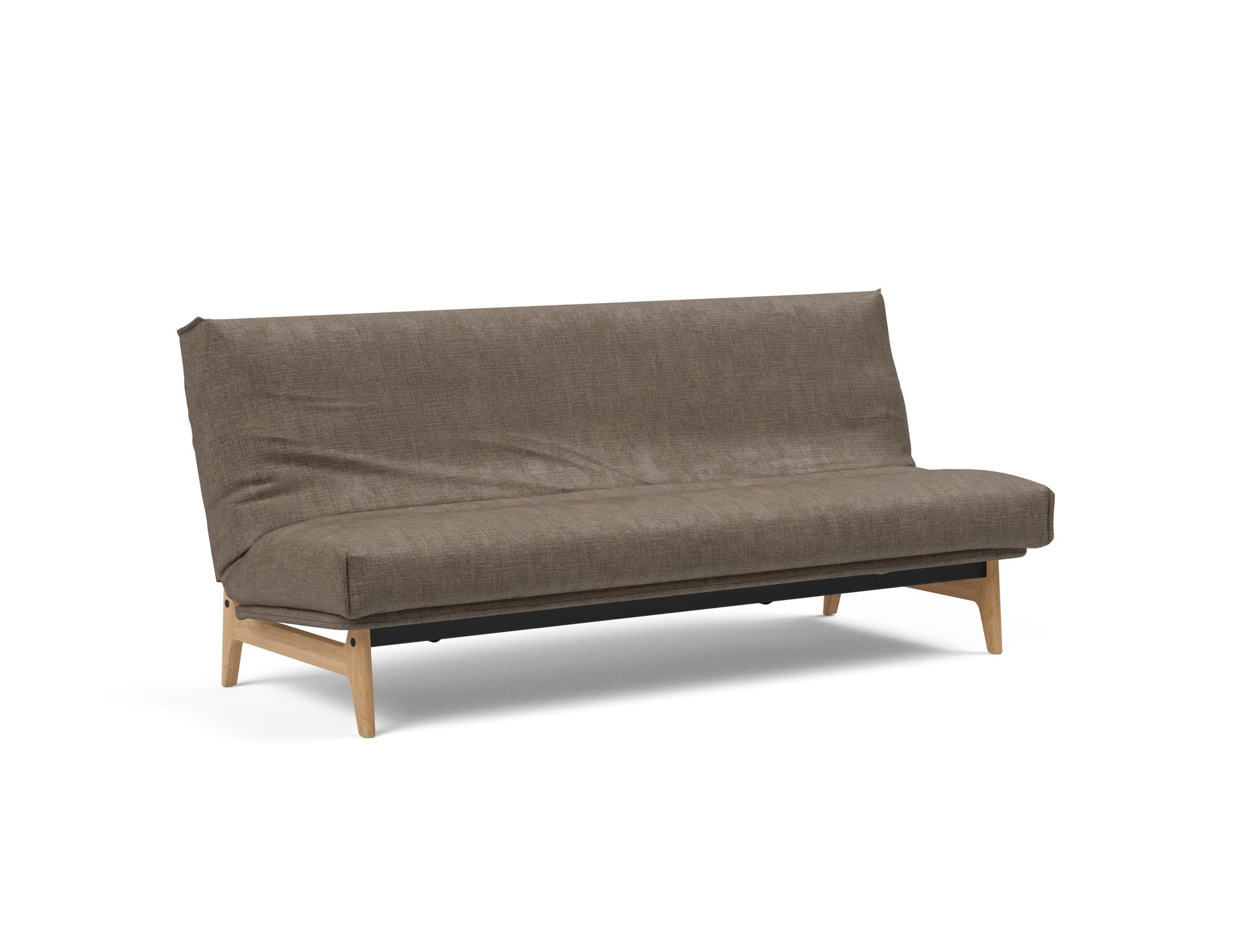 Aslak 120 Bettsofa Nordic Cover: Elegantes Sofa mit Soft Spring Federung, perfekt für entspannte Abende und stilvolle Einrichtung.