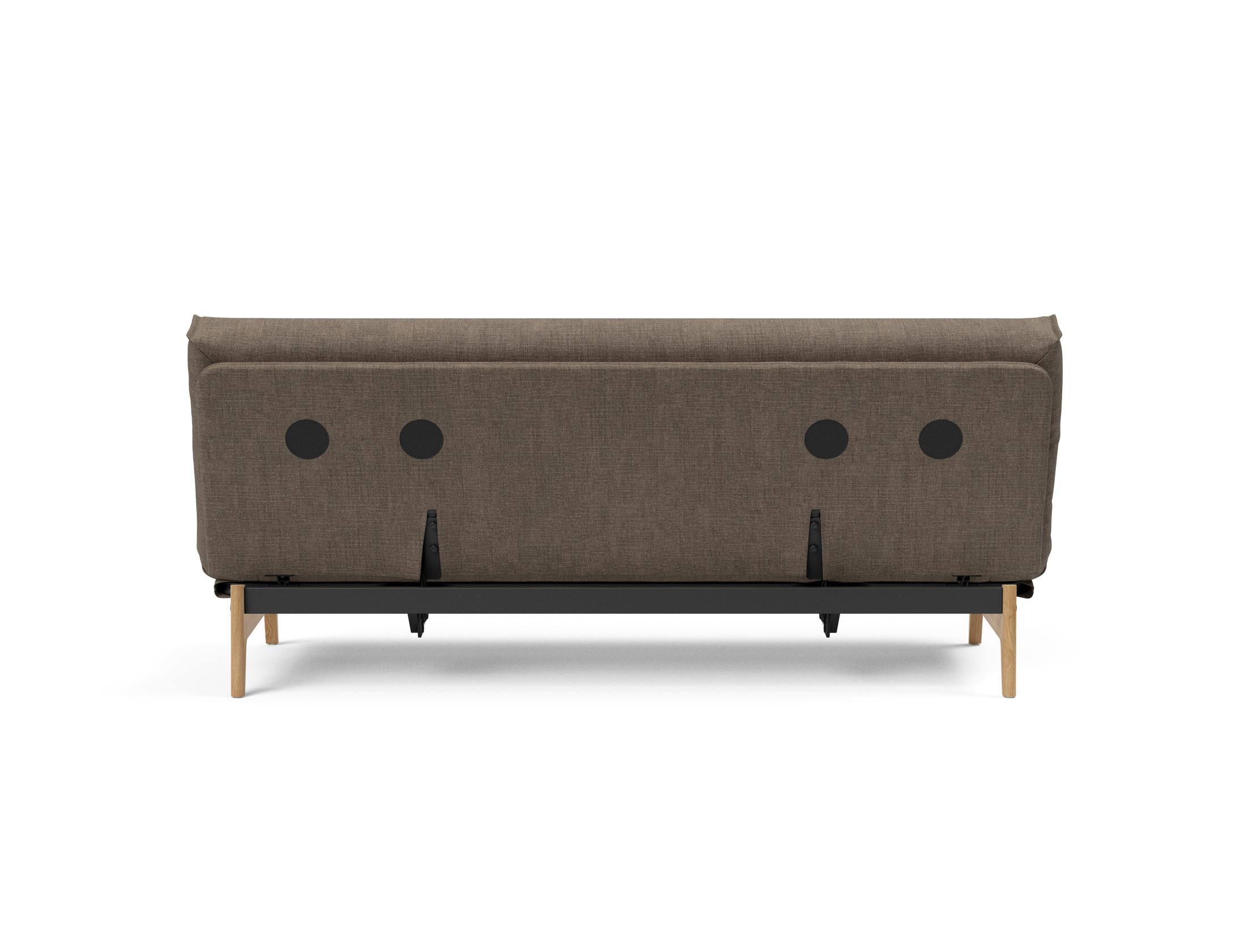 Aslak 120 Bettsofa Nordic Cover: Elegantes Sofa mit Soft Spring Federung, perfekt für entspannte Abende und stilvolle Einrichtung.