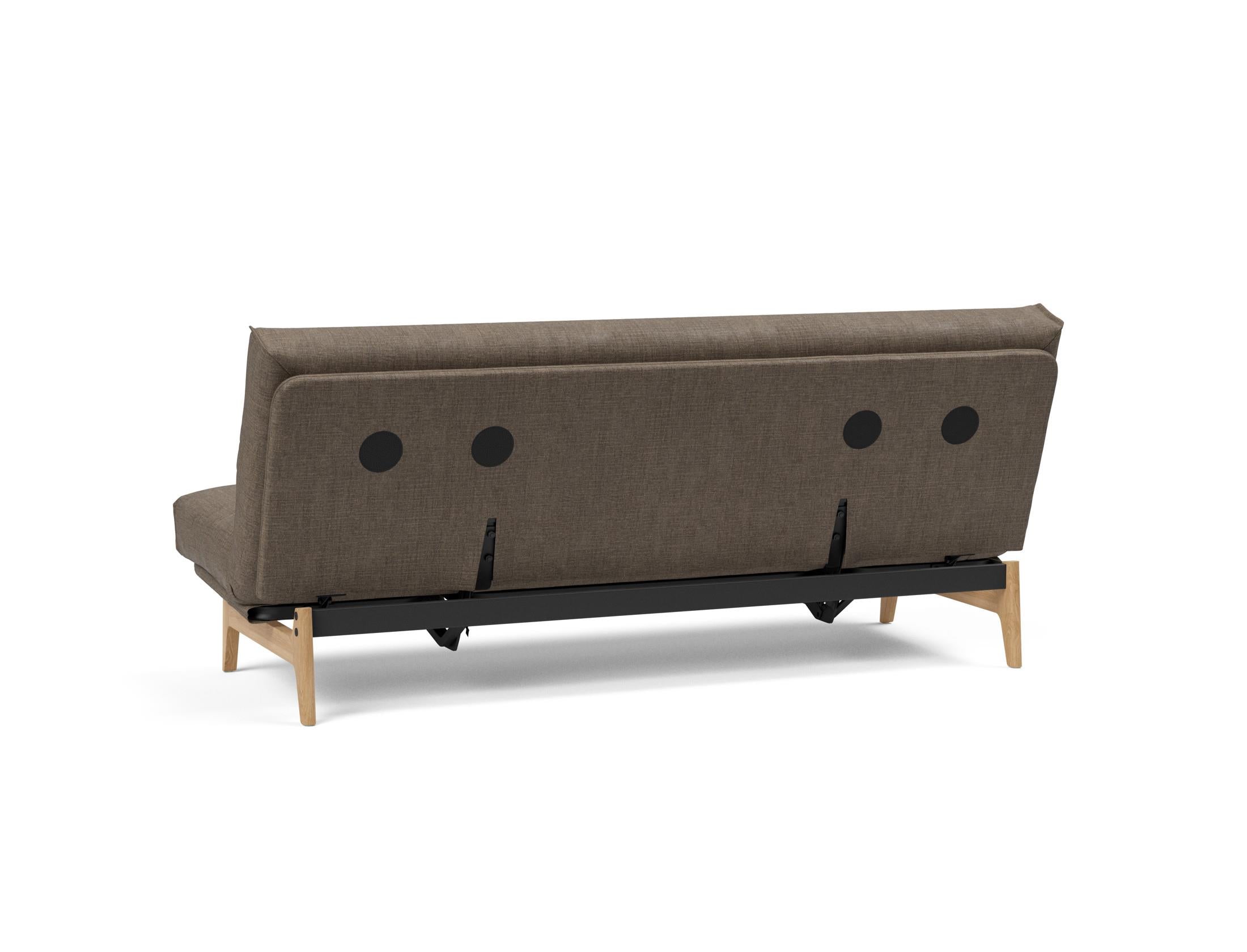 Aslak 120 Bettsofa Nordic Cover: Modernes Design mit Soft Spring Federung, ideal für gemütliche Nächte und stilvolle Wohnräume.