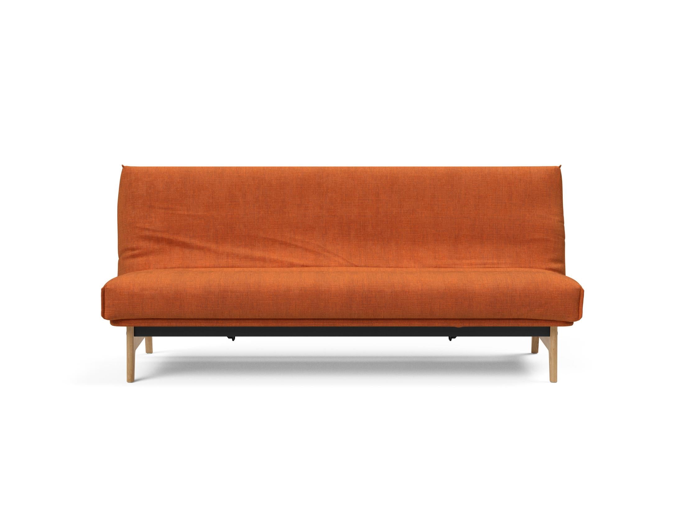 Aslak 120 Bettsofa Nordic Cover: Modernes Design mit Soft Spring Federung, ideal für gemütliche Nächte und stilvolle Wohnräume.