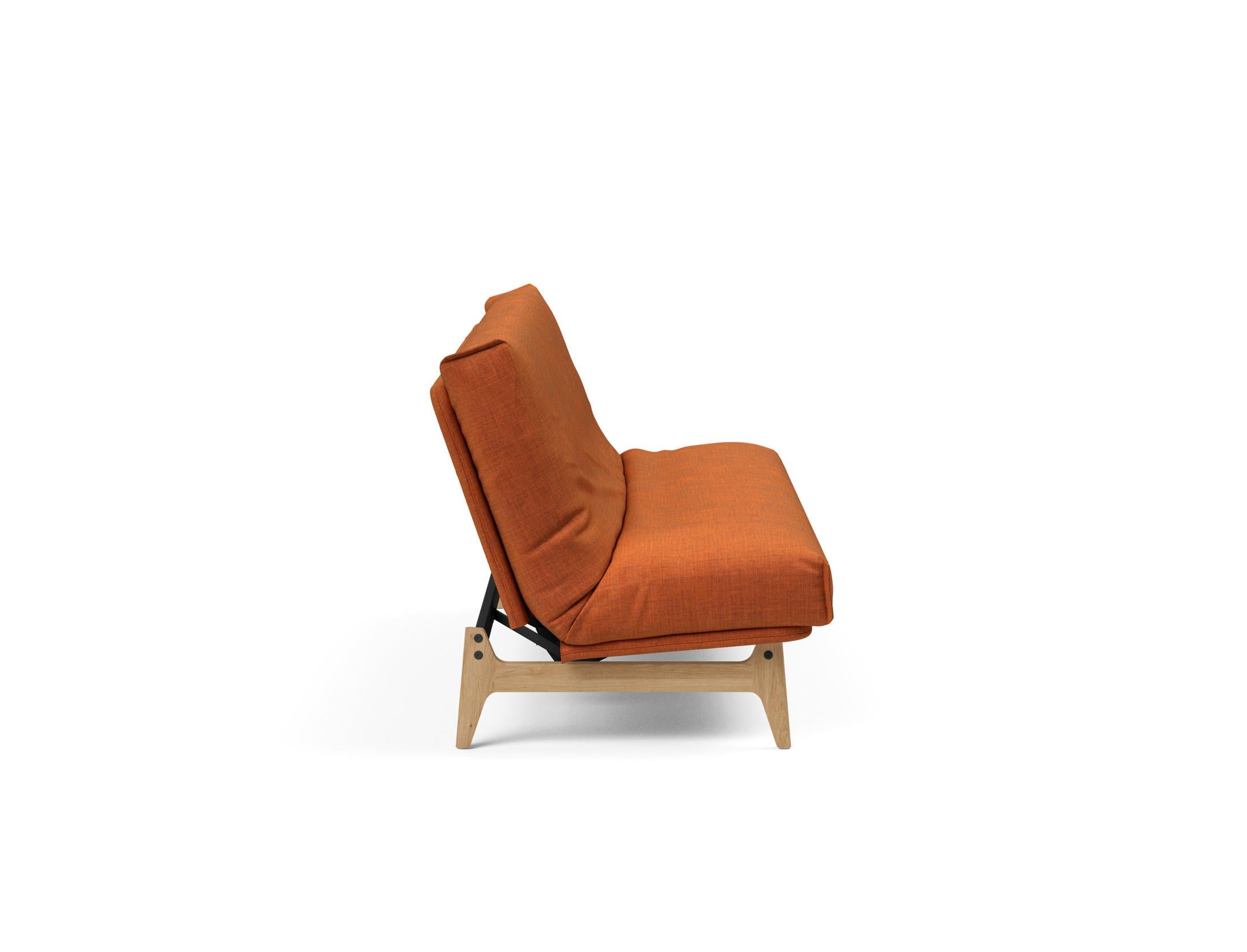 Aslak 120 Bettsofa Nordic Cover: Modernes Design mit Soft Spring Federung, ideal für gemütliche Nächte und stilvolle Wohnräume.