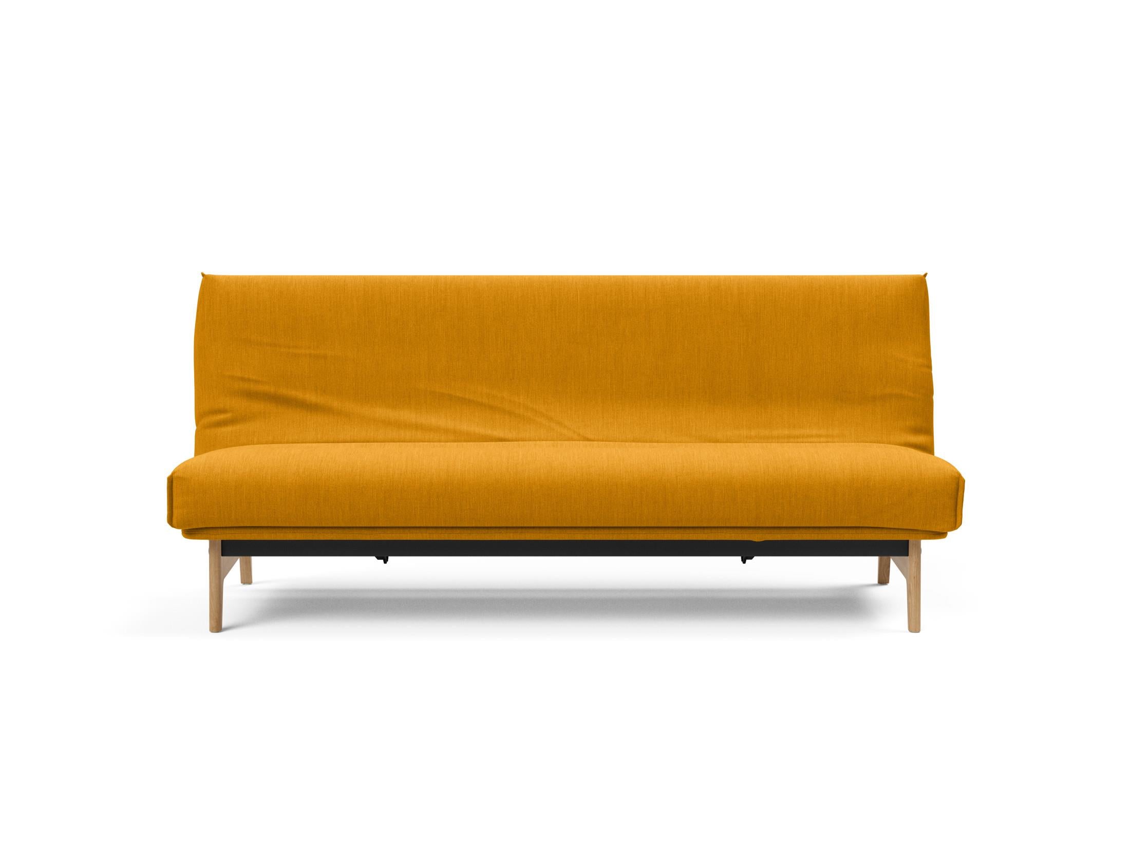 Aslak 120 Bettsofa Nordic Cover: Modernes Design mit Soft Spring Federung, ideal für gemütliche Nächte und stilvolle Wohnräume.
