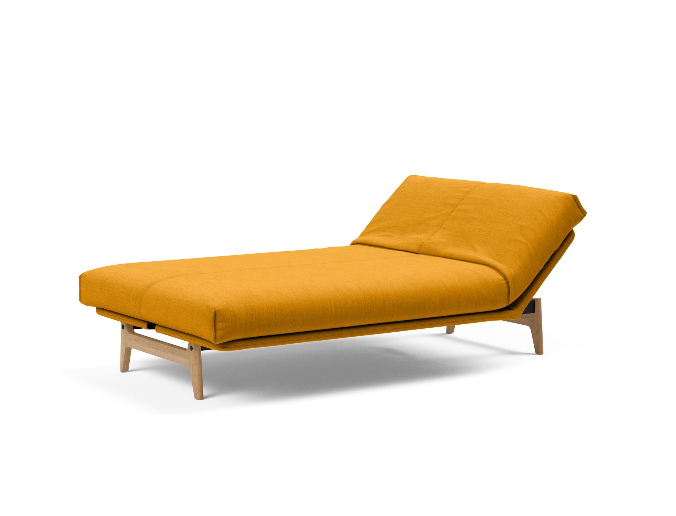 Aslak 120 Bettsofa Nordic Cover: Modernes Design mit Soft Spring Federung, ideal für gemütliche Nächte und stilvolle Wohnräume.