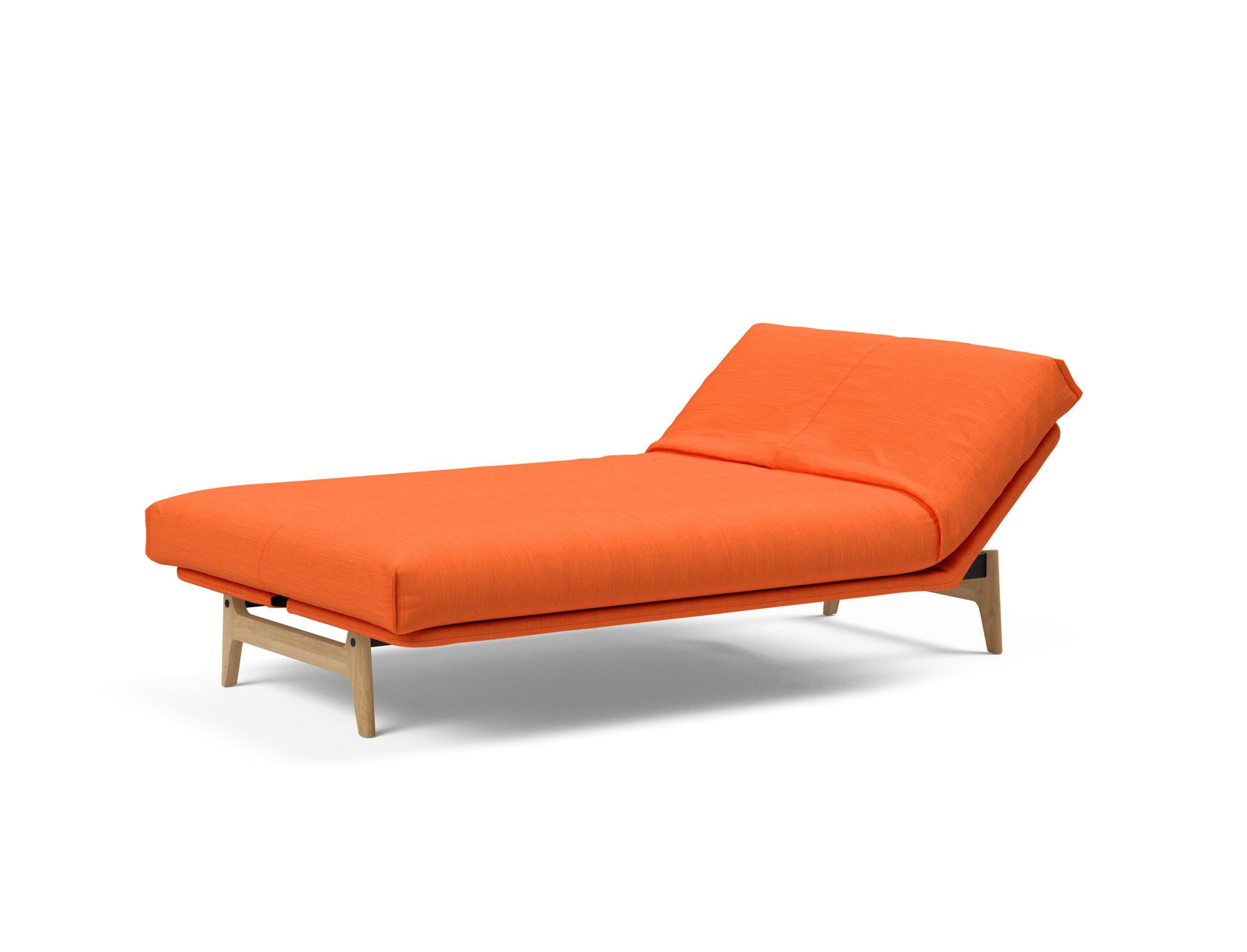 Aslak 120 Bettsofa Nordic Cover: Modernes Design mit Soft Spring Federung, ideal für gemütliche Nächte und stilvolle Wohnräume.