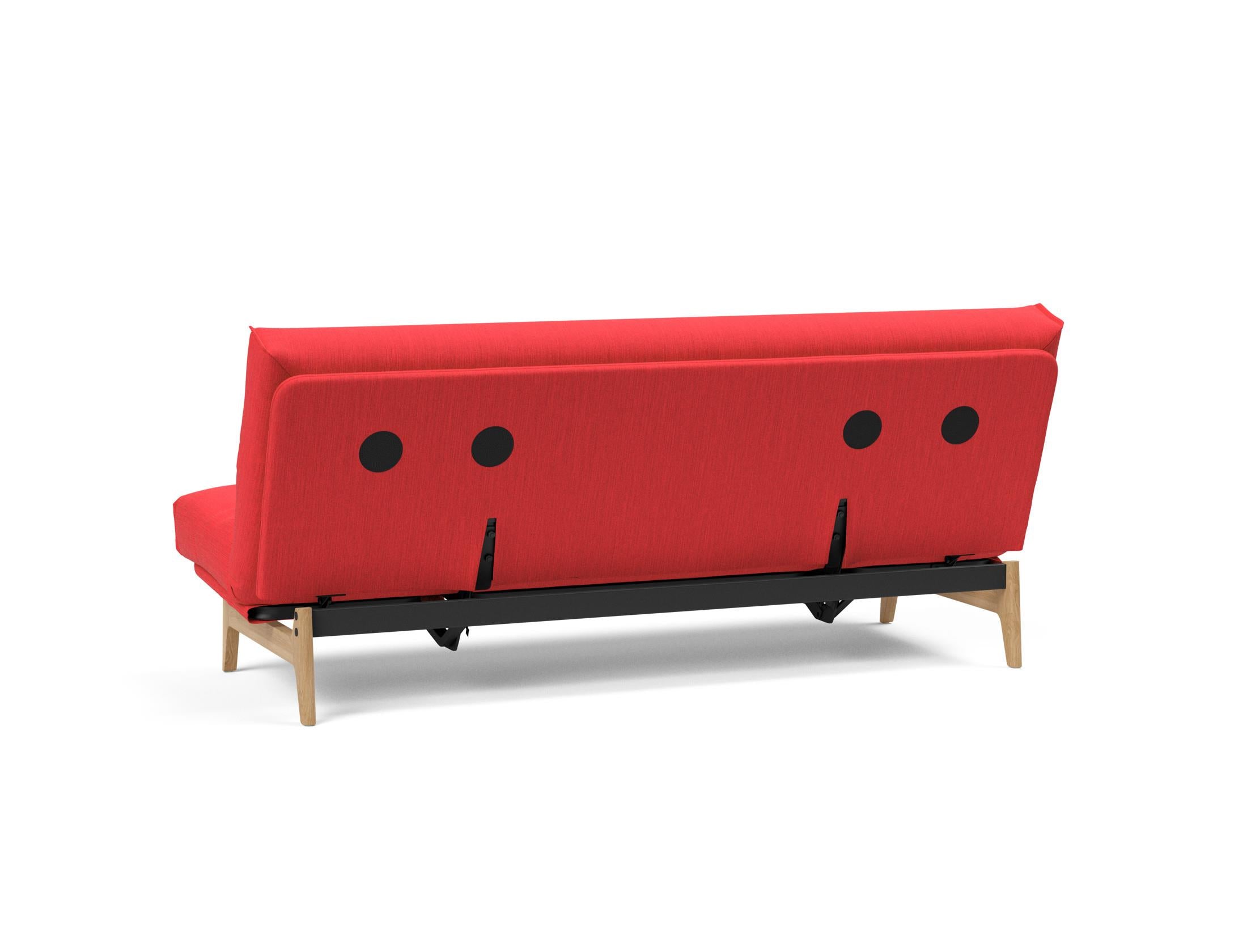 Aslak 120 Bettsofa Nordic Cover: Modernes Design mit Soft Spring Federung, ideal für gemütliche Nächte und stilvolle Wohnräume.