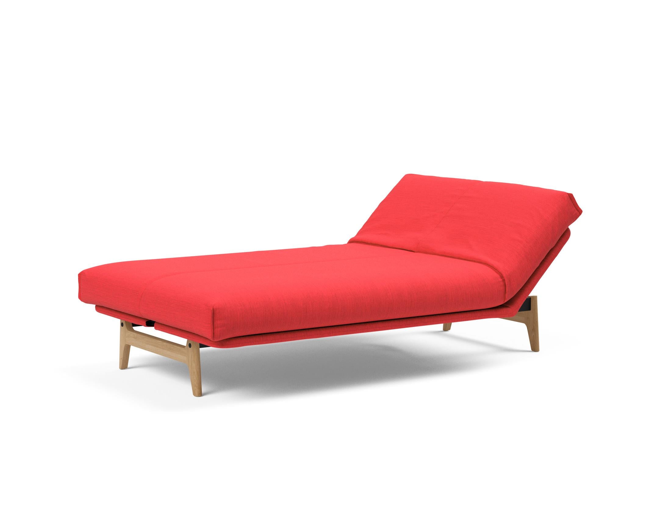 Aslak 120 Bettsofa Nordic Cover: Modernes Design mit Soft Spring Federung, ideal für gemütliche Nächte und stilvolle Wohnräume.