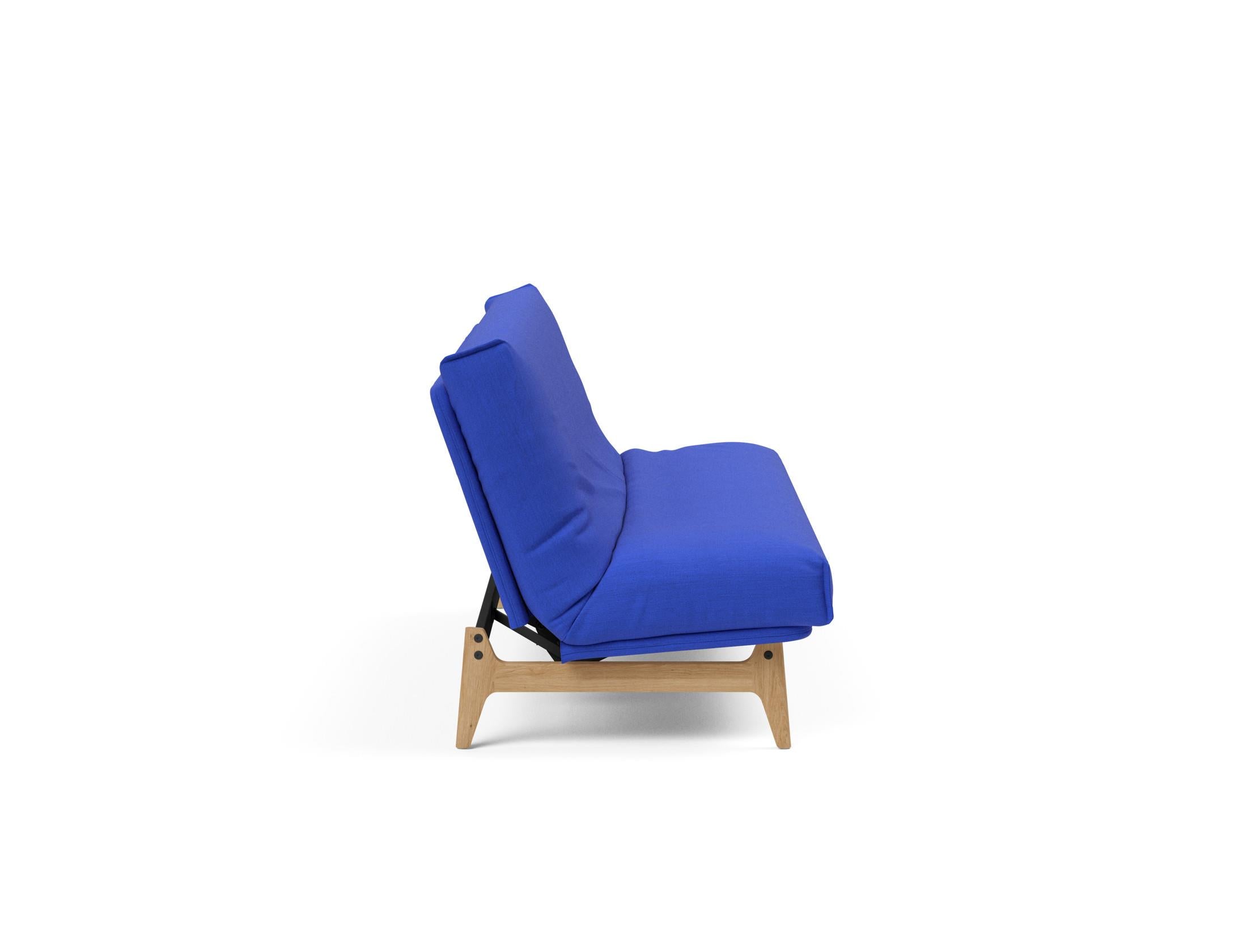 Aslak 120 Bettsofa Nordic Cover: Modernes Design mit Soft Spring Federung, ideal für gemütliche Nächte und stilvolle Wohnräume.