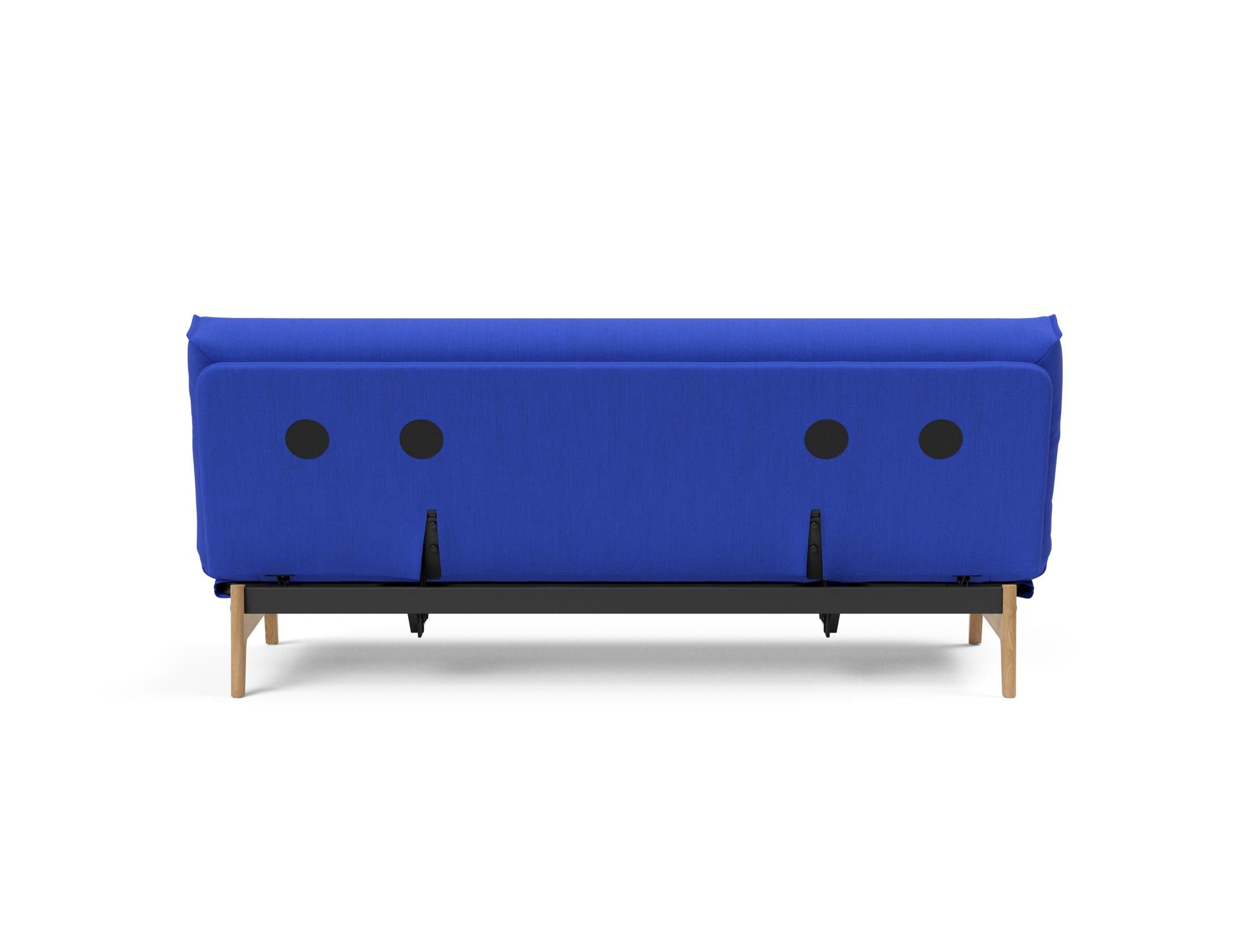 Aslak 120 Bettsofa Nordic Cover: Elegantes Sofa mit Soft Spring Federung, perfekt für entspannte Abende und stilvolle Einrichtung.