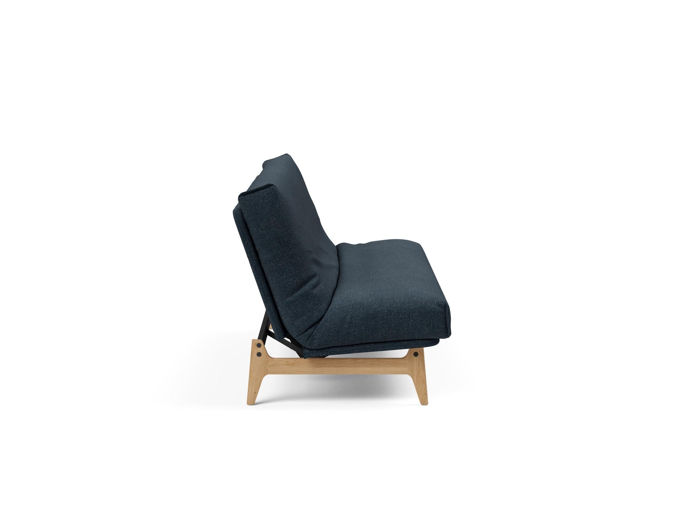 Aslak 120 Bettsofa Nordic Cover: Modernes Design mit Soft Spring Federung, ideal für gemütliche Nächte und stilvolle Wohnräume.